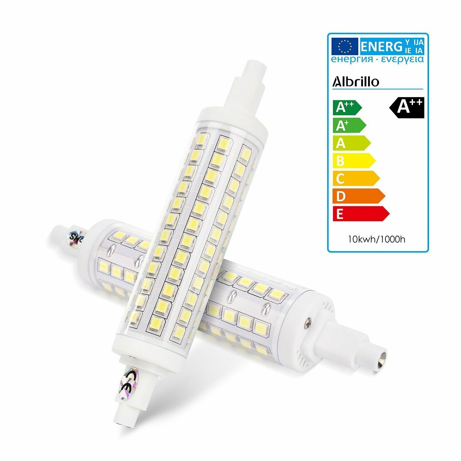 LED-Leuchtmittel R7S, Leuchtmittel, 10 albrillo Warm, LED, W LED Ersatz 150W