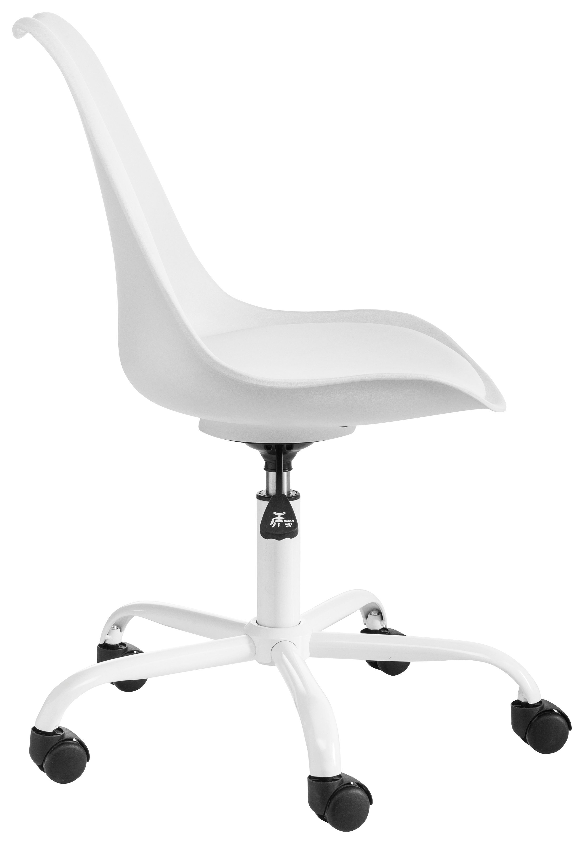 Donny, Design Bürostuhl modernen INOSIGN im weiß gepolsterter Schreibtischstuhl
