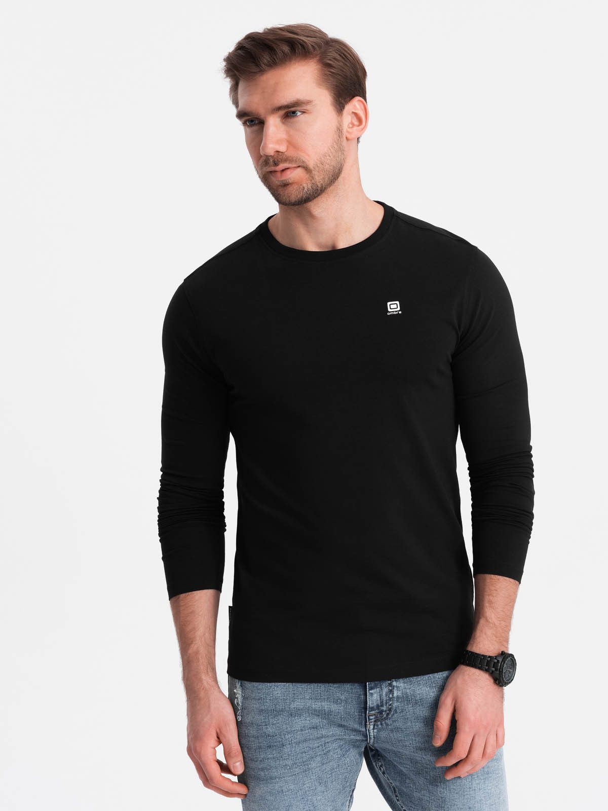 OMBRE Longsleeve Longsleeve mit Rundhalsausschnitt günstig online kaufen