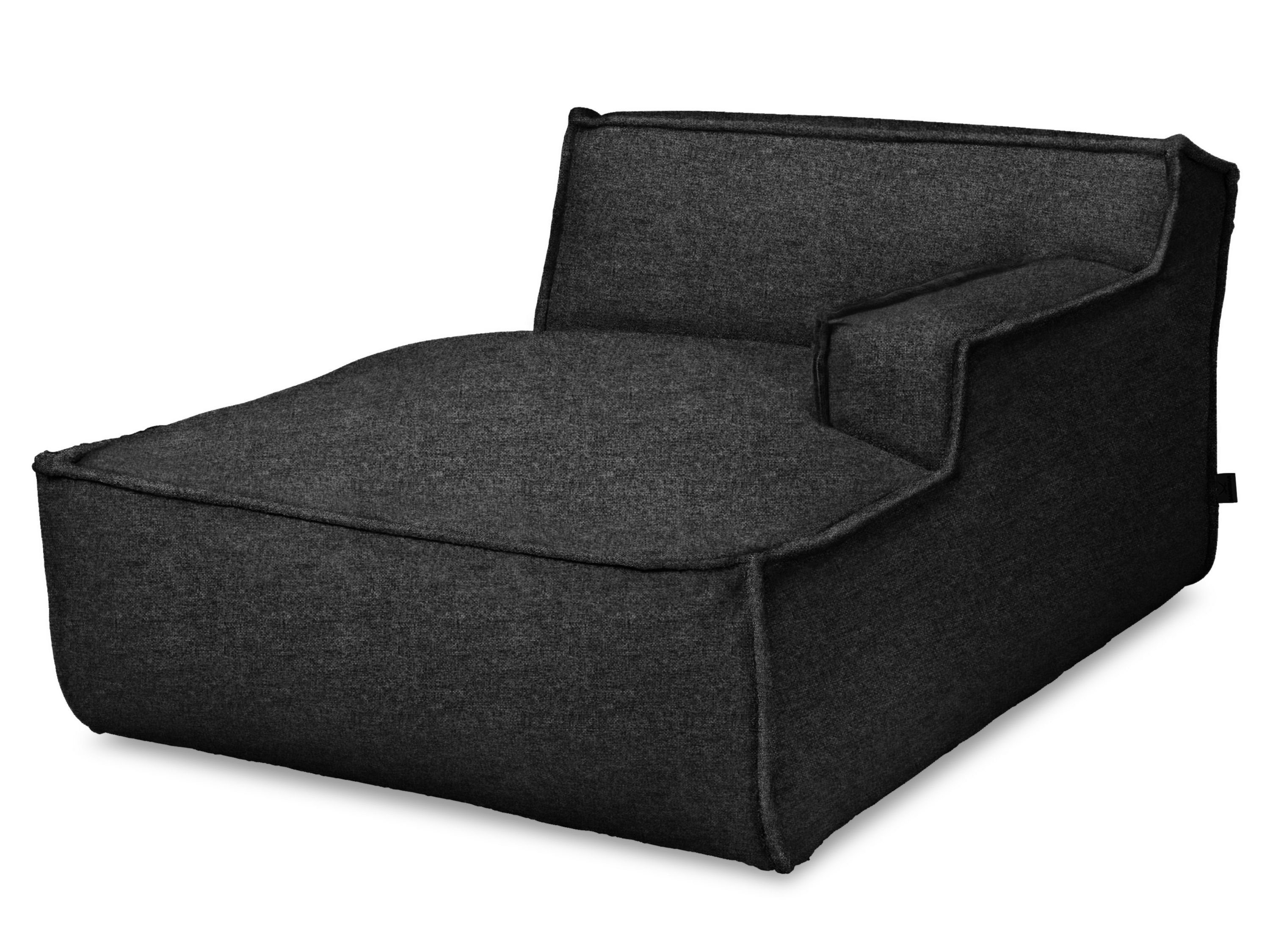 SANSIBAR Living Loungesessel Longchair, 120x79x160 BHT 22 SANSIBAR anthrazit cm (BHT 120x79x160 RANTUM cm) Longchair