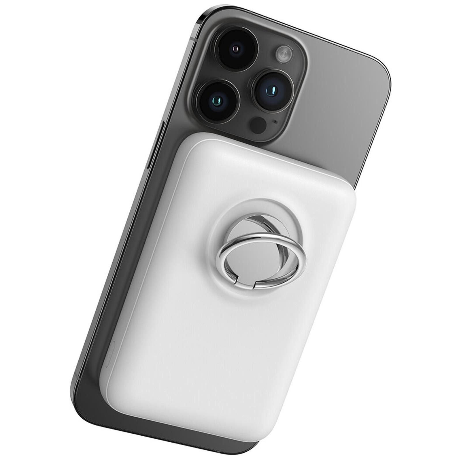 JOYROOM JR-W050 MagSafe kompatibel Powerbank JR-W050 10000 mAh (5 V), Wireless Quick Charge Power Bank USB A und Type C Akku Pack Batterie