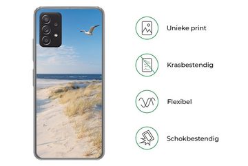 MuchoWow Handyhülle Düne - Möwe - Strand - Meer - Sonne, Phone Case, Handyhülle Samsung Galaxy A53, Silikon, Schutzhülle