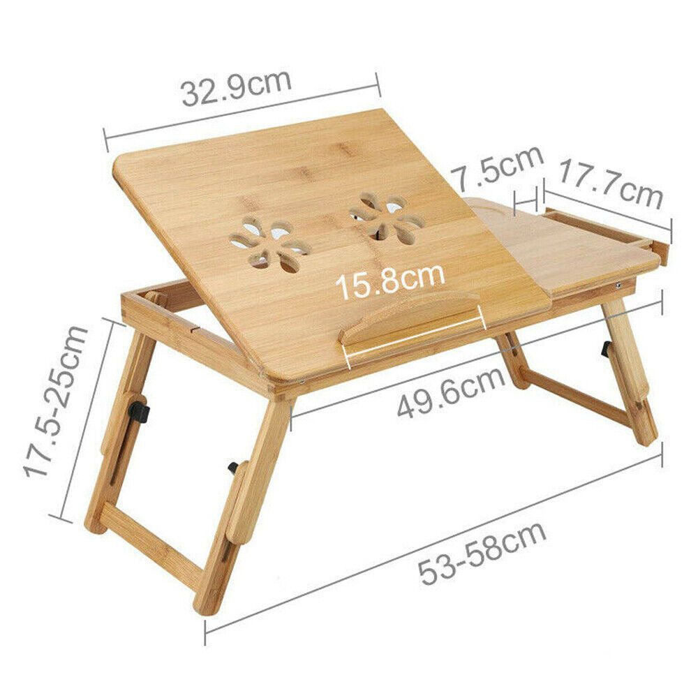 Youyijia Computertisch Laptoptisch 50x30cm Laptop Tisch Betttisch Laptop