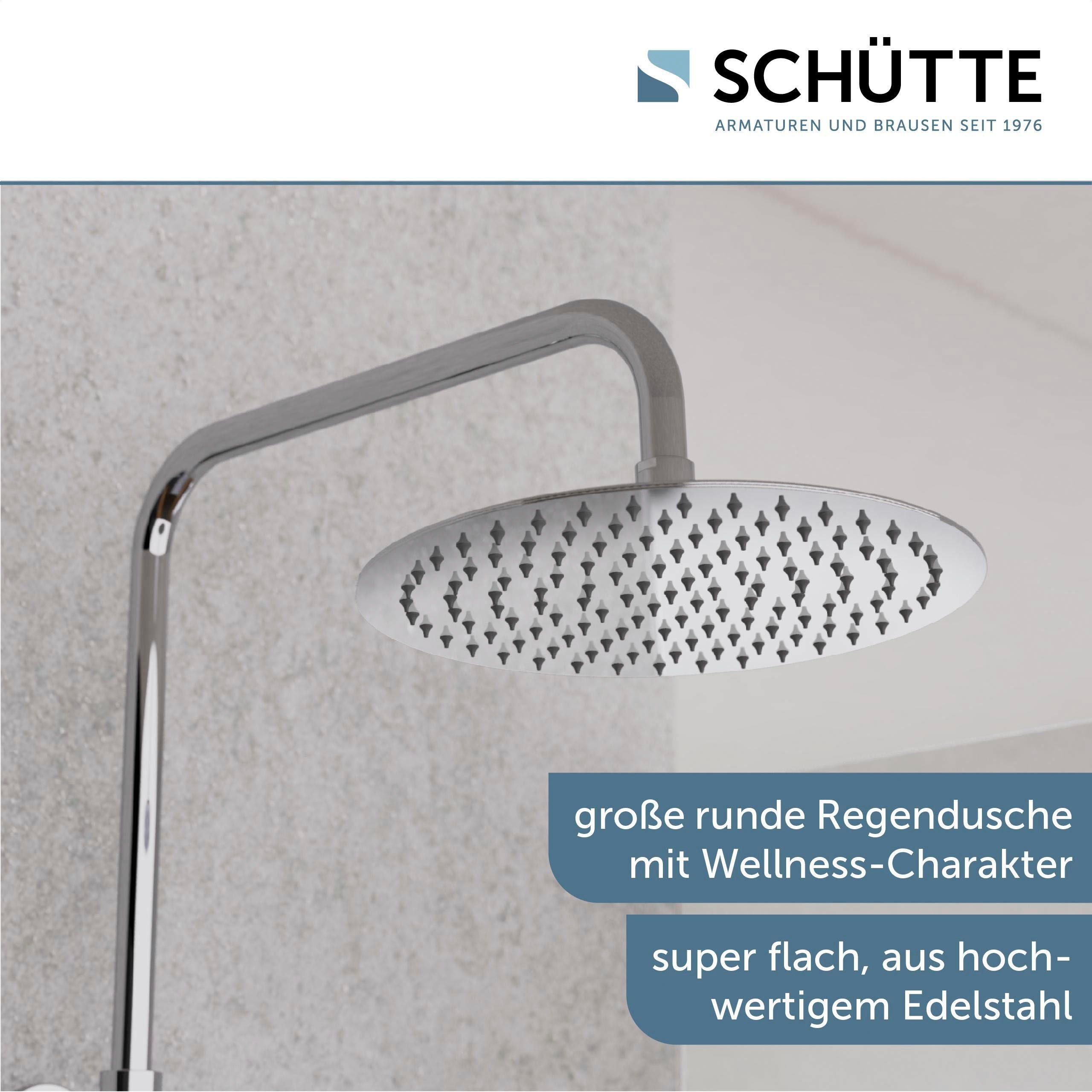 Schütte Brausegarnitur AQUADUCT, Höhe 120 cm, 1 Strahlart(en), höhenverstellbar 80-120 cm, Antikalk, wassersparend