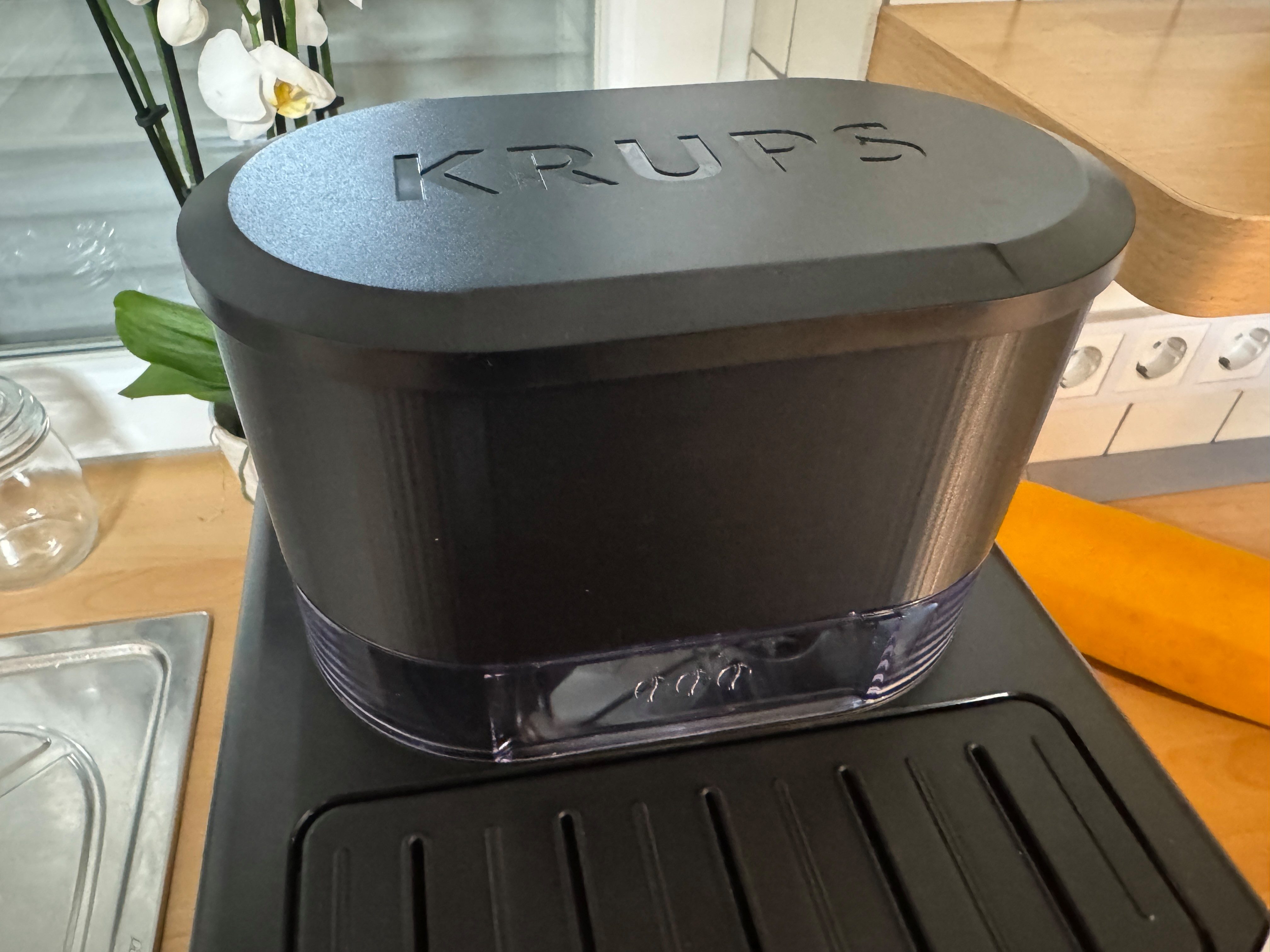 eXODA Kaffeedose Bohnenbehälter Erweiterung auf 700g kompatibel zu Krups Arabica Picto, Kunststoff, (Behälter), Sichtglas