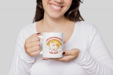 WS-Trend Tasse Einhorn Kaffeetasse Tasse mit Spruch - Im too Magical for You, Keramik, 330 ml