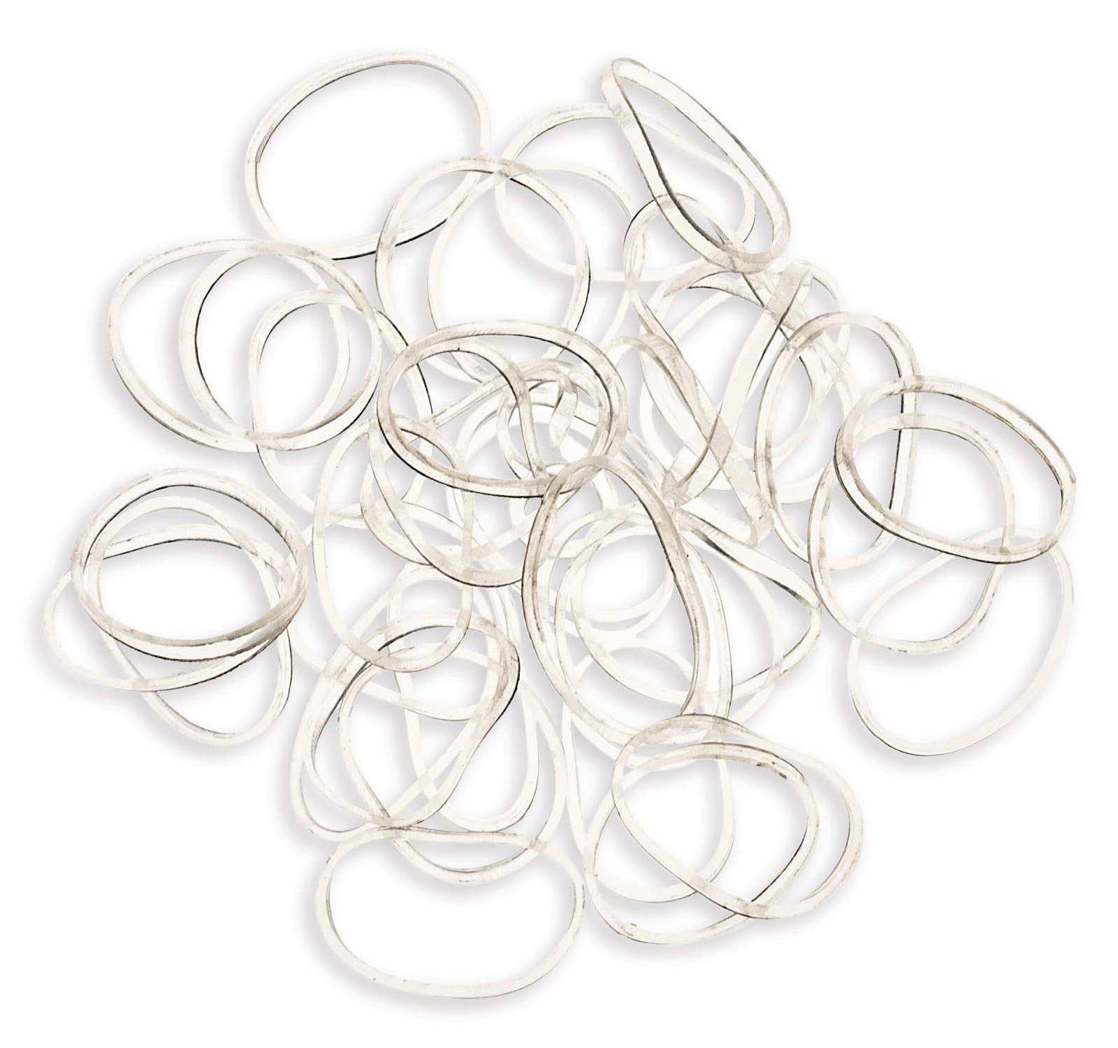 Ø 1,5 Kosmetex Transparent cm dehnbares Haargummi 40x Haargummi Gummihaarband