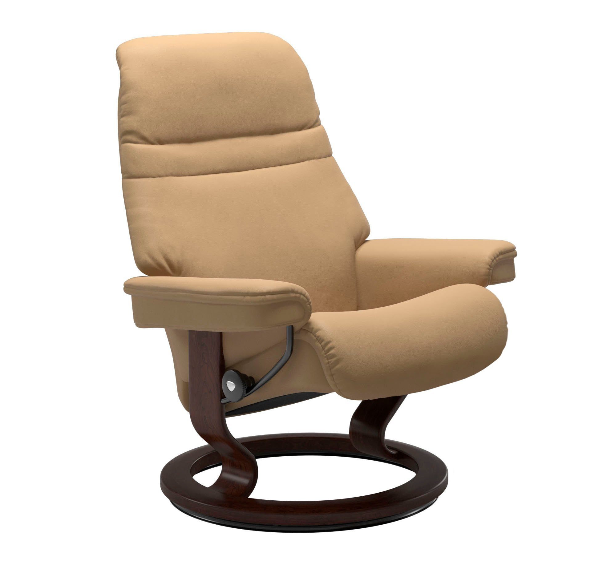 Classic Base, Relaxsessel S, Stressless® Größe mit Braun Sunrise, Gestell