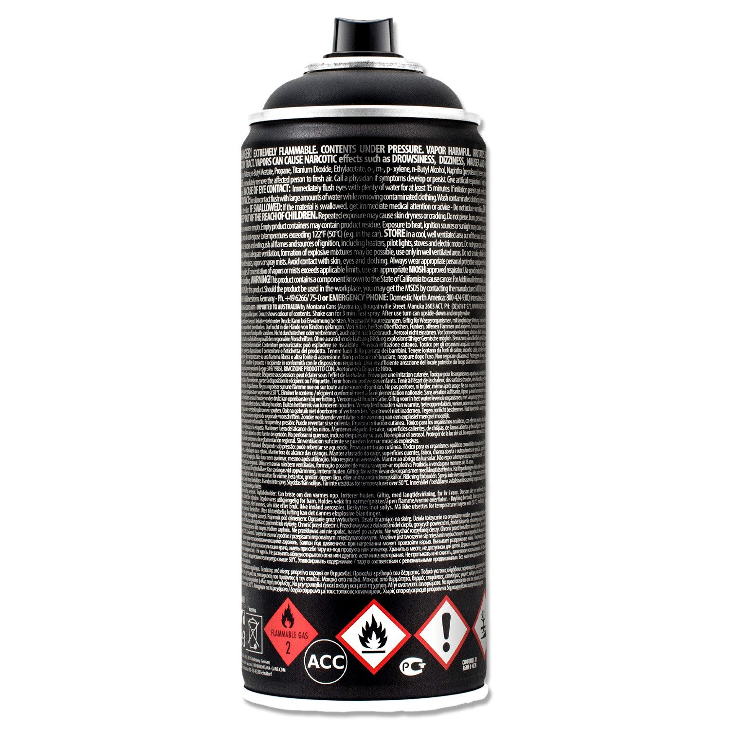 Montana Cans Sprühlack Sprühlack Montana Cans BLACKOUT, Bitumen, Schwarz, 400ml