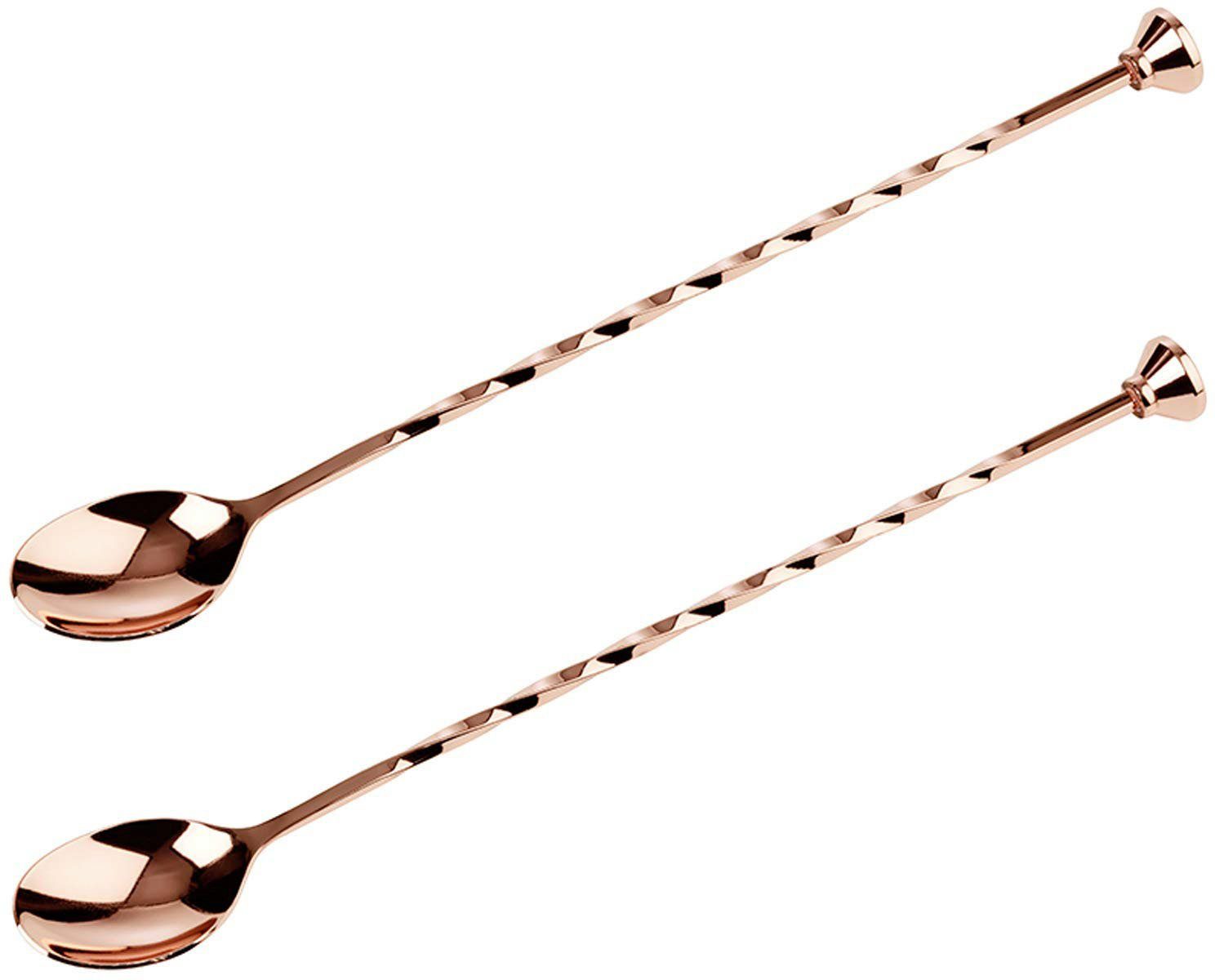 Buddy's Servierlöffel, Barlöffel, mit Kegel-Stößel am Kopfende, 28 cm, Edelstahl, 2-teilig