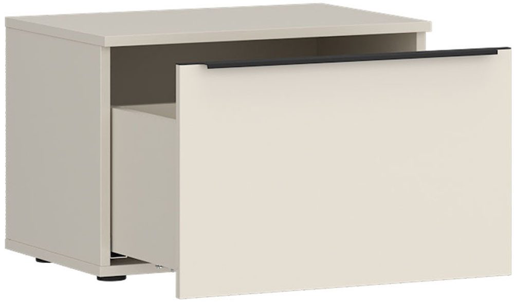 TOM TAILOR HOME Nachtkommode COLOR PUZZLE - Schublade mit farbigem Griff, Nachttisch mit Schublade, Softclose