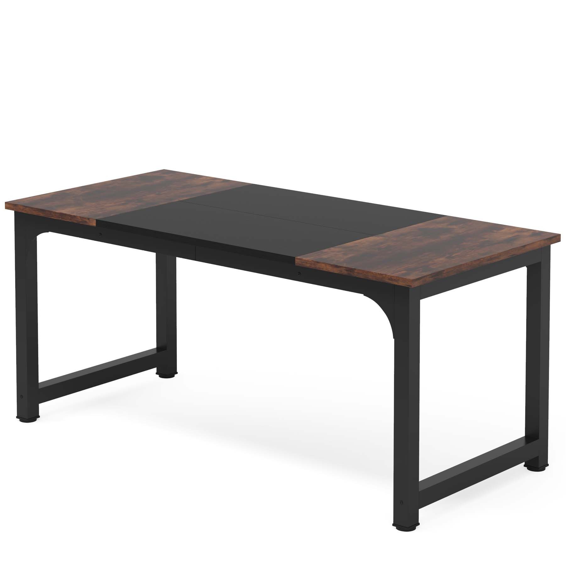 Tribesigns Arbeitstisch 160/180x80 cm, großer Industrial Computertisch für günstig online kaufen