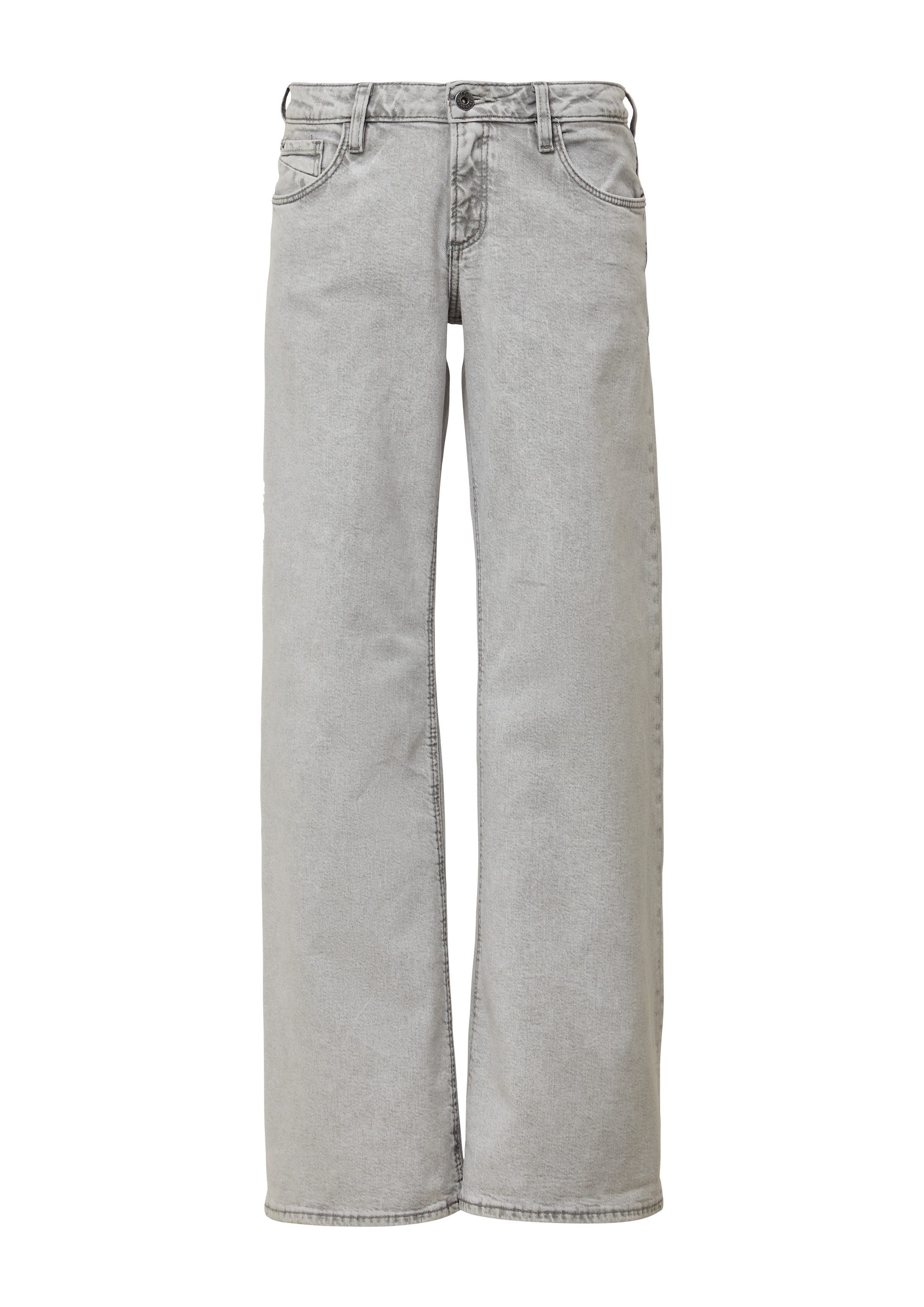 QS Weite Jeans Jeans-Hose CATIE Jeans Catie / Slim Fit / Low Rise / Wide Le günstig online kaufen