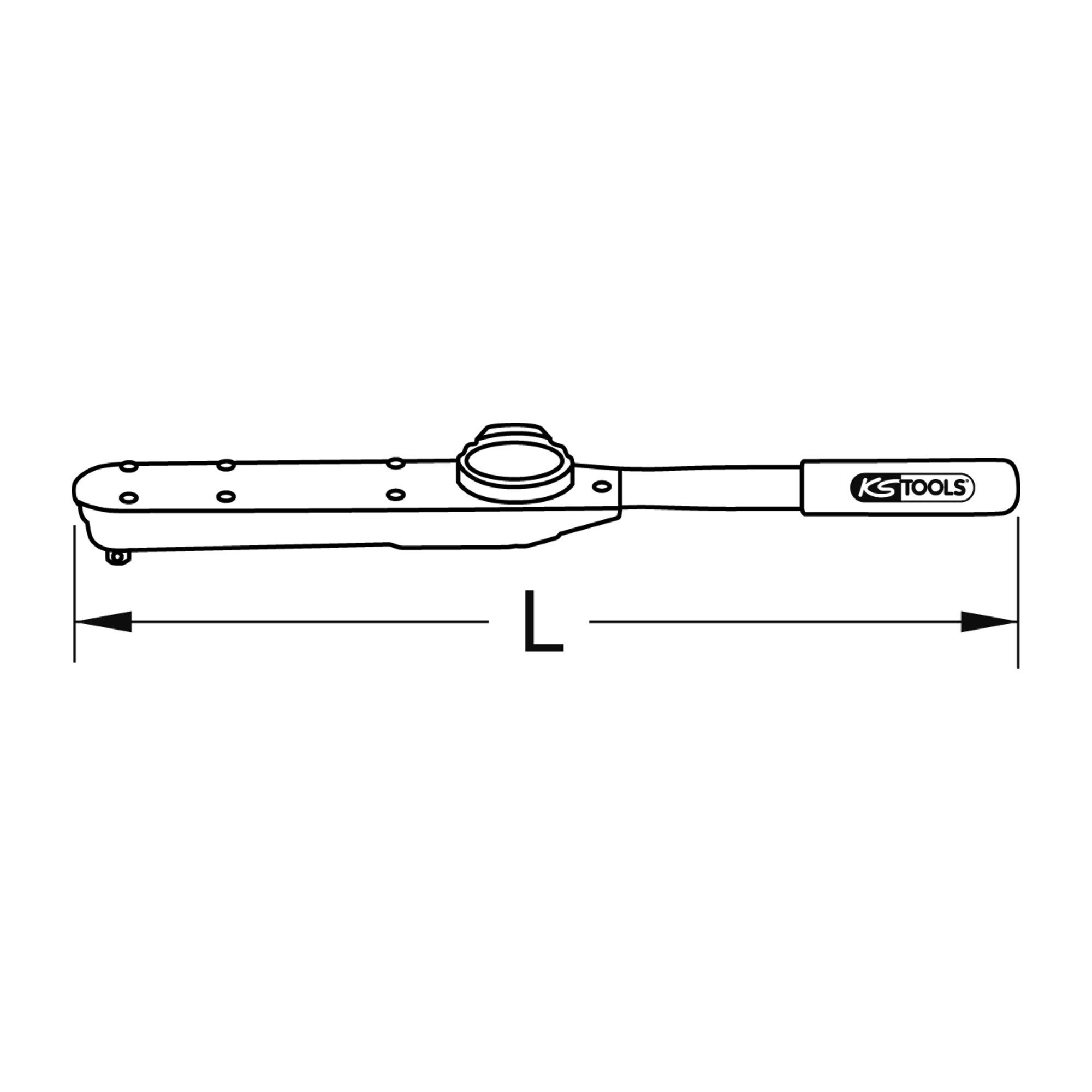 KS Tools Drehmomentschlüssel KS Tools 1/4" Prüf-Drehmomentschlüssel, 0,7-3,5Nm