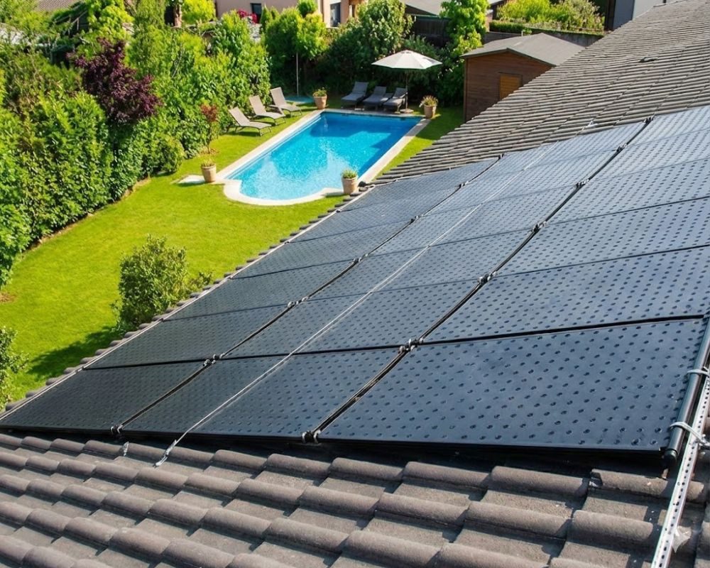 OKU Pool-Solarabsorber OKU Solarabsorber Komplettset bis 18 m² Wasseroberfläche 9 Kollektoren