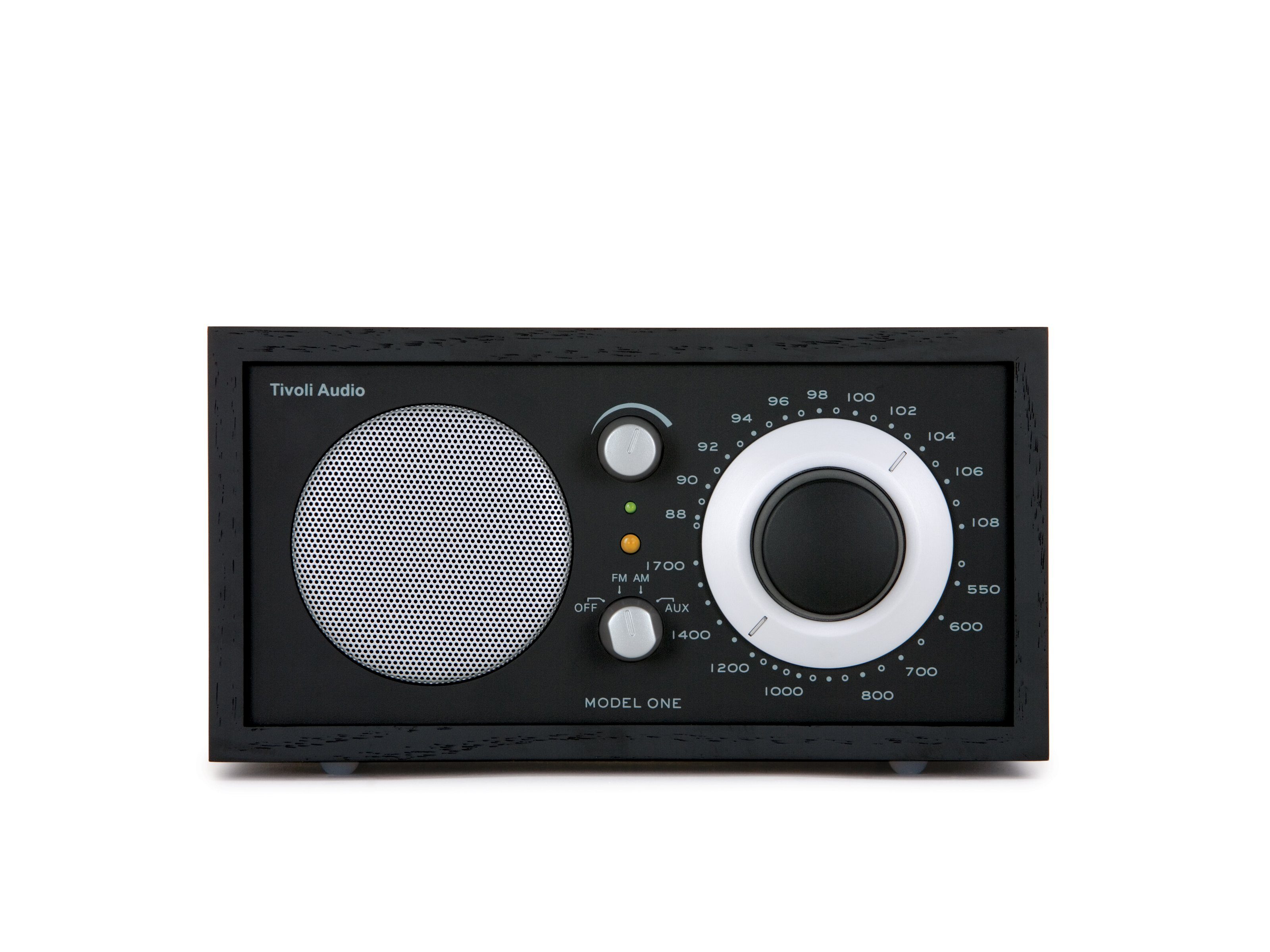 Audio One Retro-Optik, Tivoli Küchen-Radio, Schwarz/Schwarz Echtholz-Gehäuse) (FM-Tuner, Küchen-Radio Model