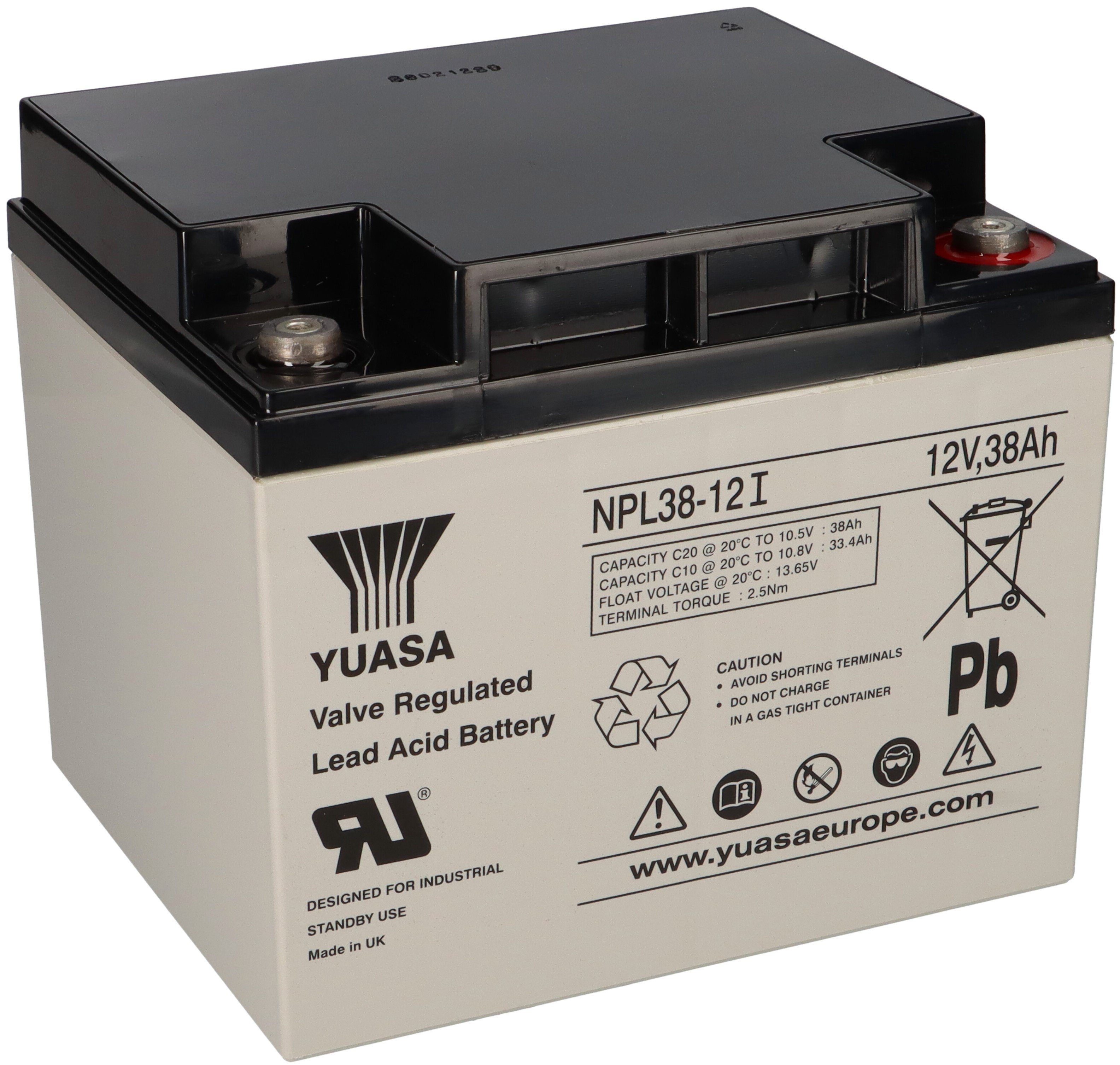 Yuasa Yuasa Blei-Akku NPL38-12I Pb 12V / 38Ah 10-12 Jahresbatterie