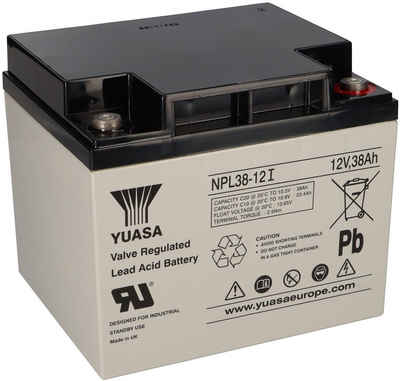 Yuasa Yuasa Blei-Akku NPL38-12I Pb 12V / 38Ah 10-12 Jahresbatterie, M5 Innen Bleiakkus