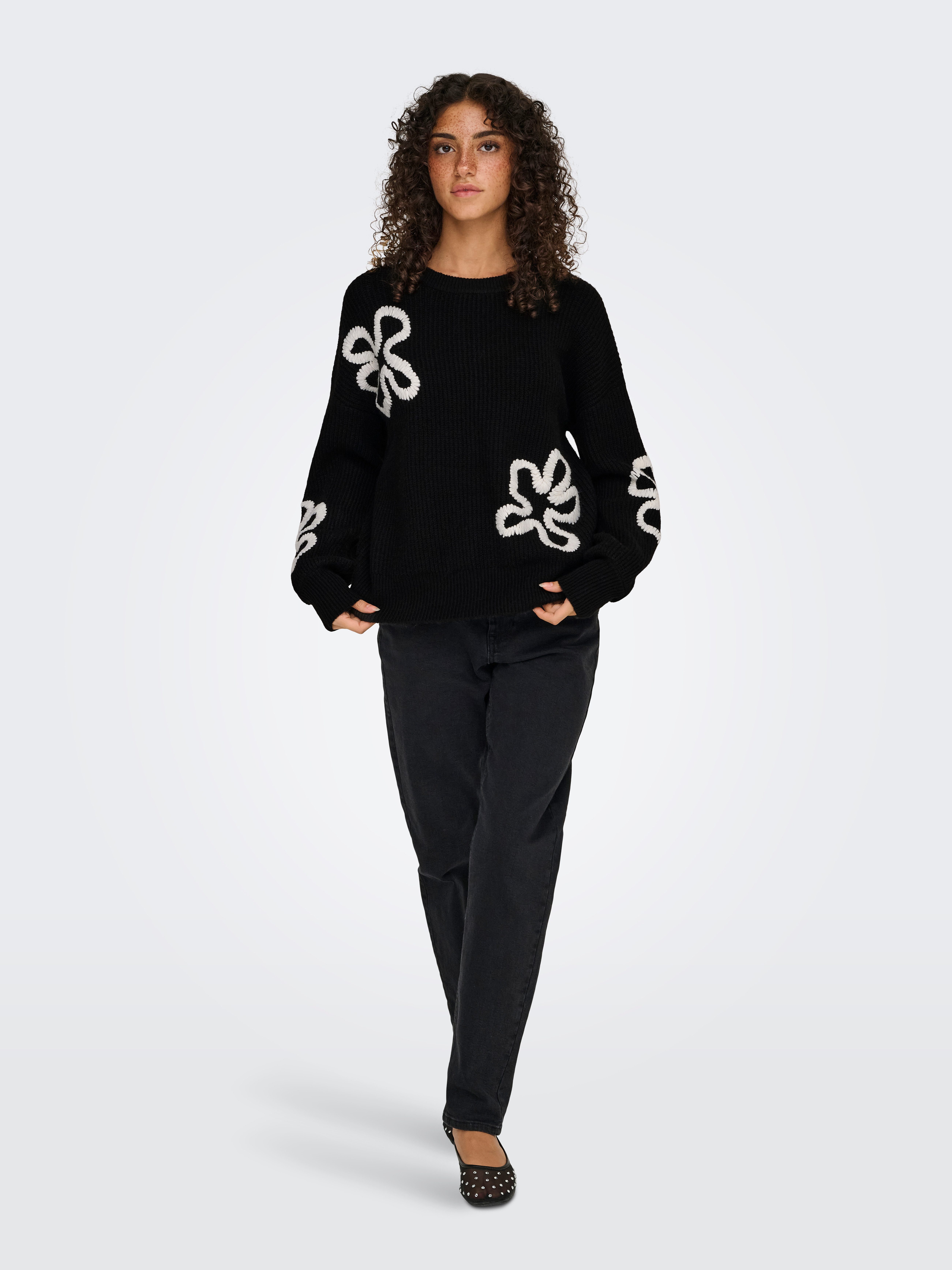 ONLY Strickpullover ONLDAISY LS STITCH O-NECK KNT