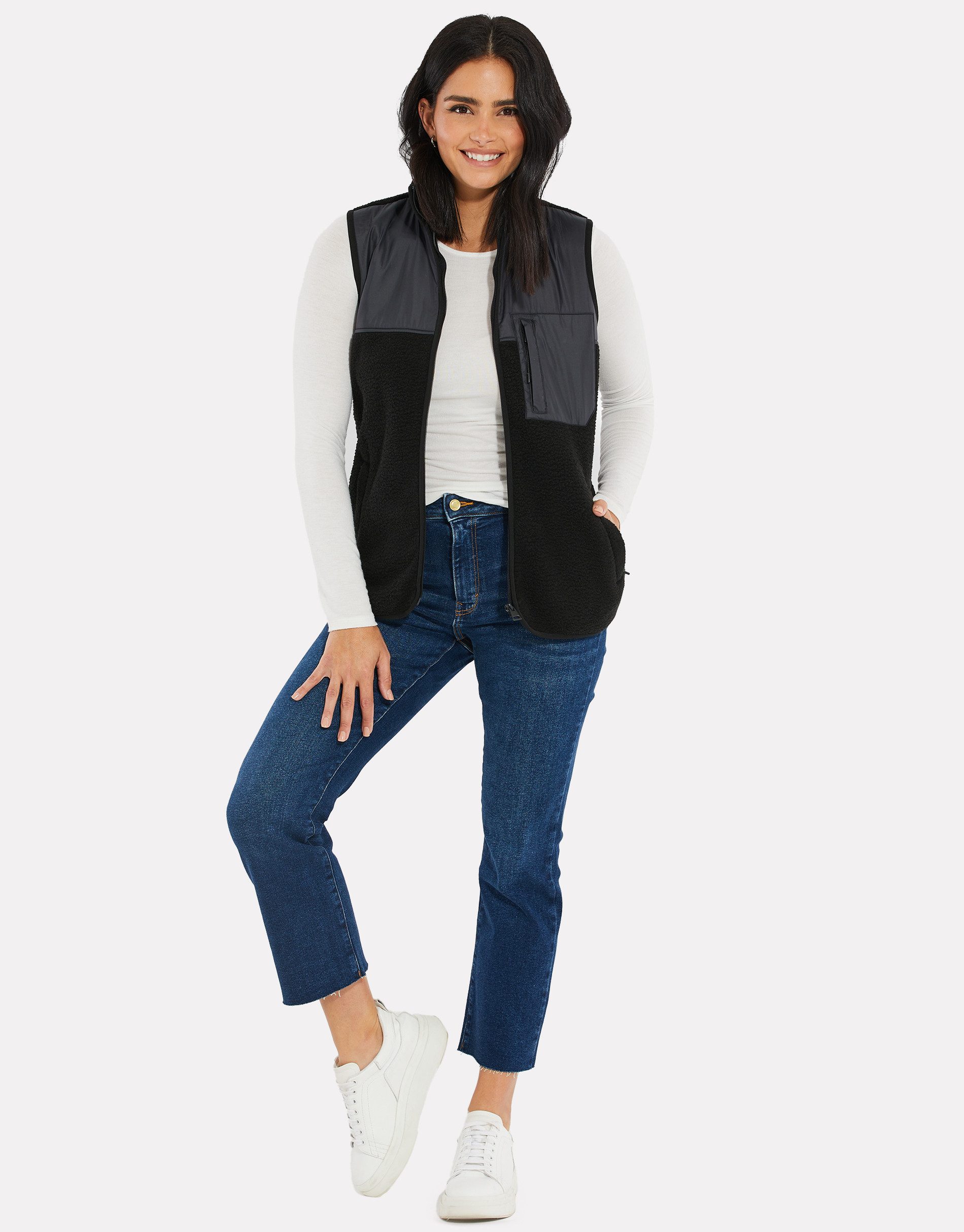Threadbare Fleeceweste THB Harold Zip Through günstig online kaufen
