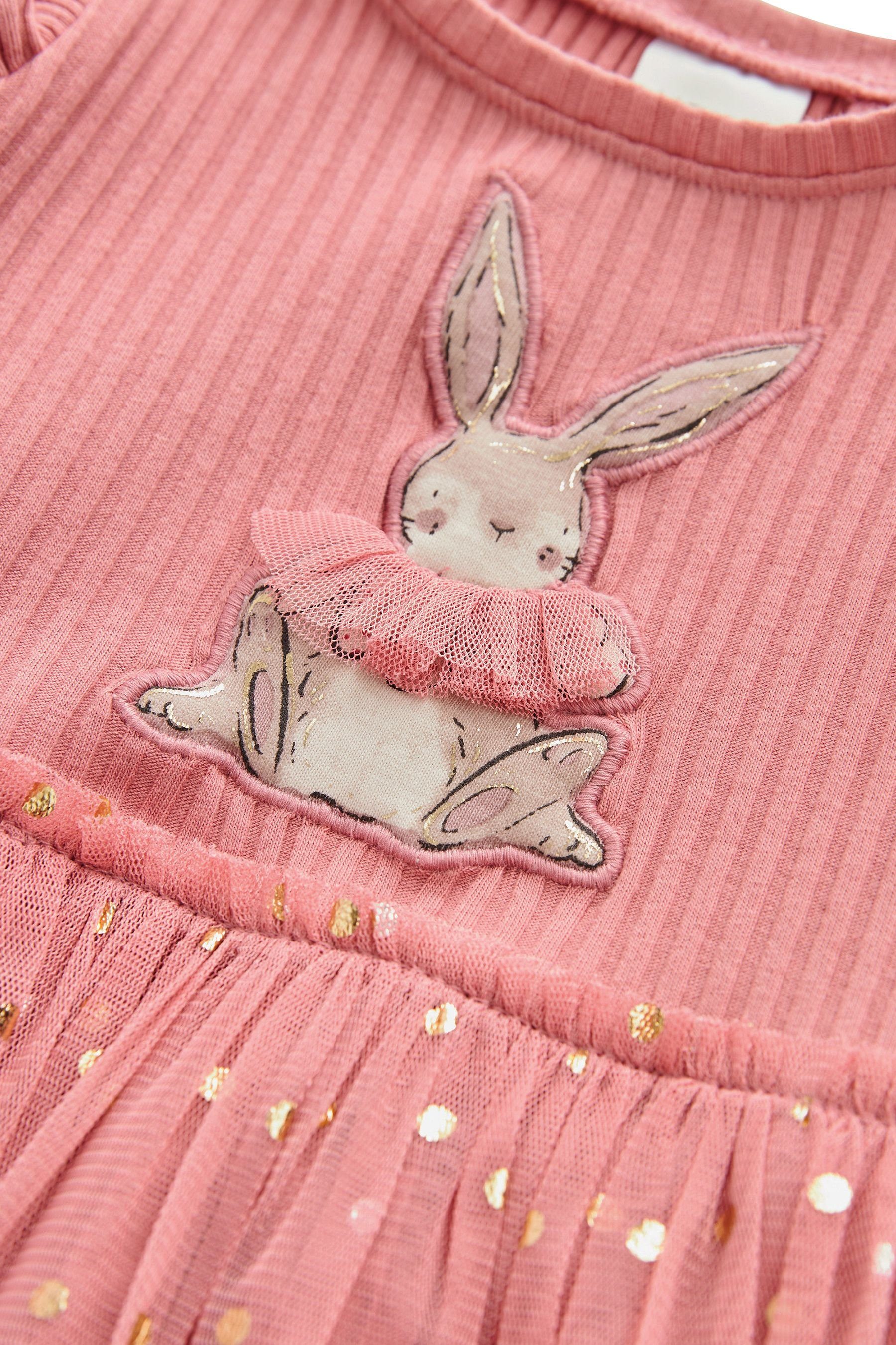 Motiv Next Pink mit Rabbit Tüllkleid (1-tlg) Tutu-Kleid