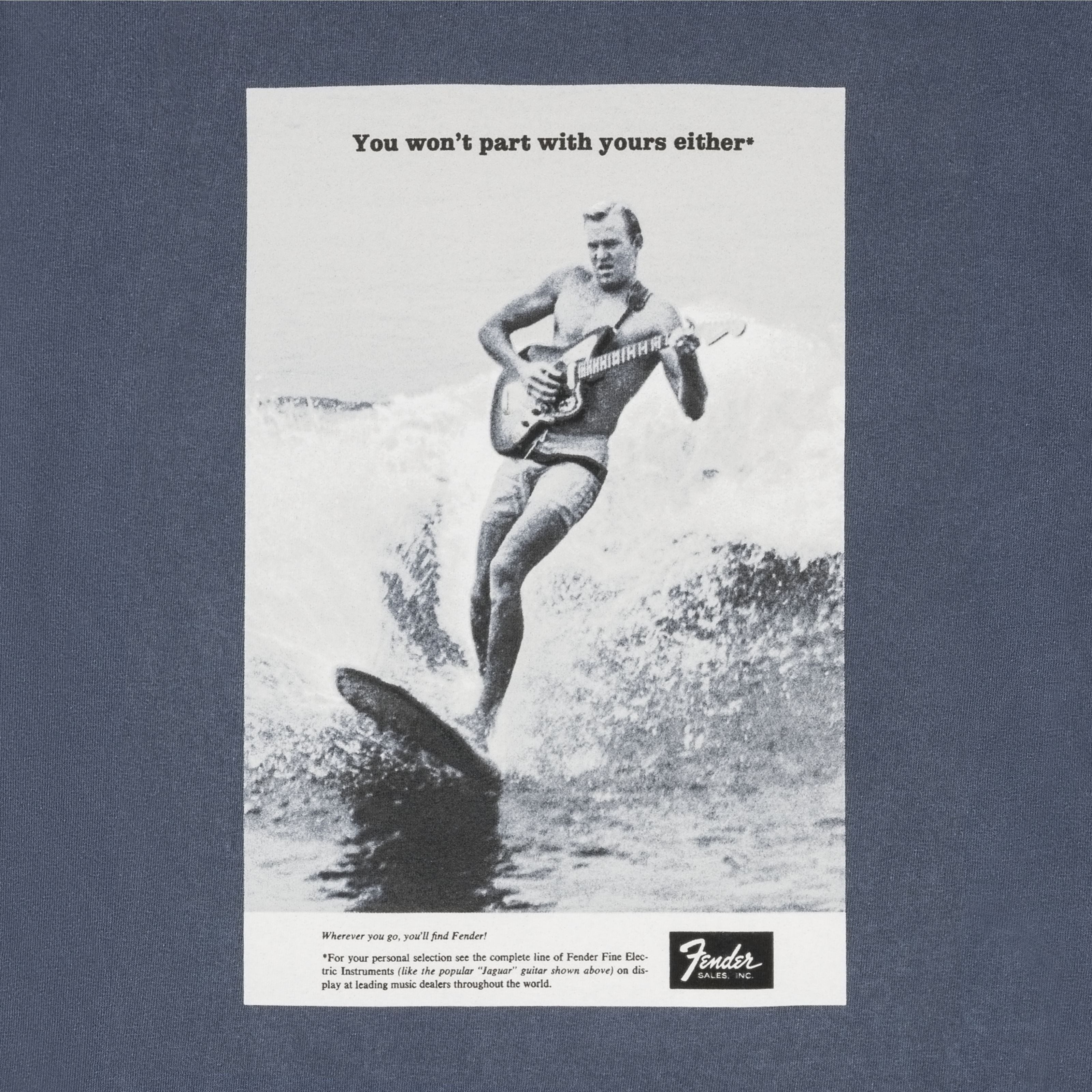 Fender T-Shirt (Textilien, T-Shirts) Vintage Ad Surfer Tee S - T-Shirt