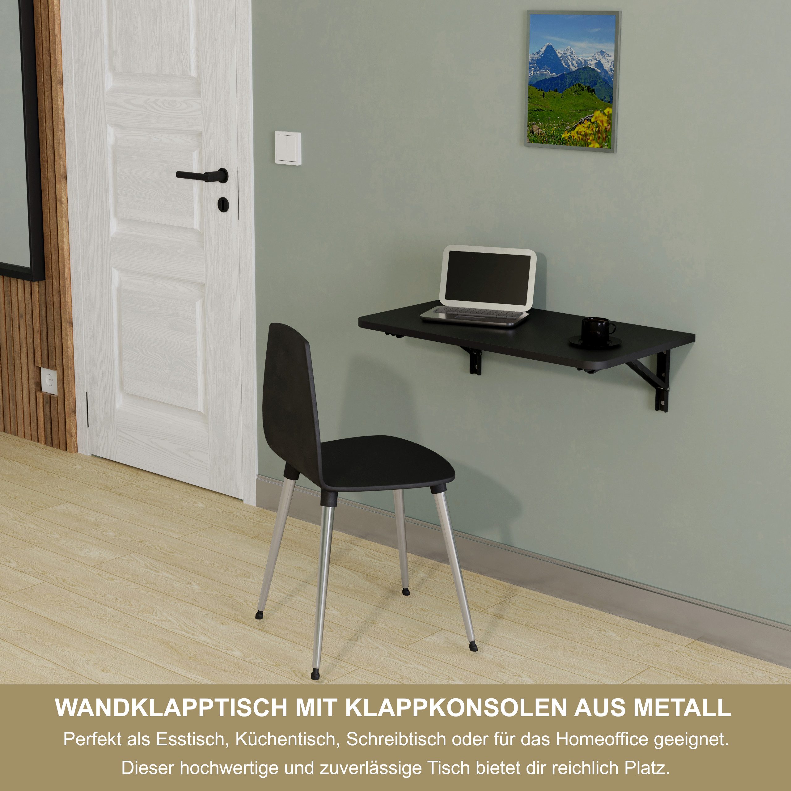 KDR Produktgestaltung Klapptisch 70x40 Wandklapptisch Esstisch Küchentisch günstig online kaufen