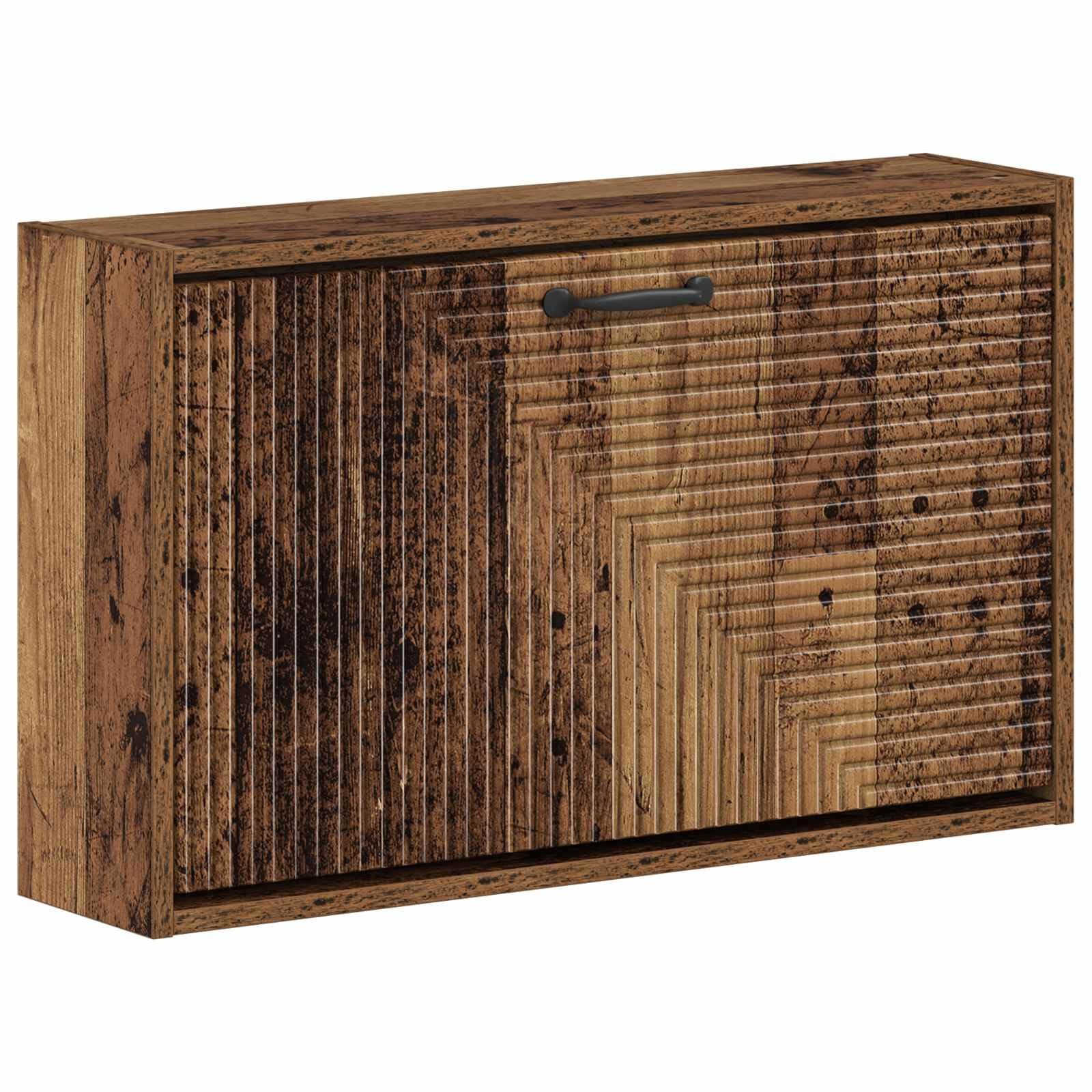 vidaXL Schuhregal Wandmontierter Schuhschrank HAARLEM 71 x 17 x 43 cm Altholz