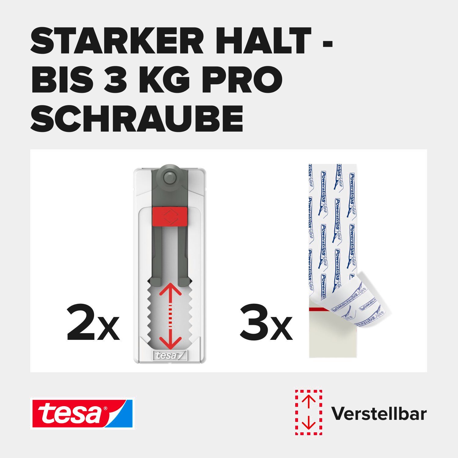tesa Klebehaken tesa Klebenagel Leinwand Fliesen & Metall, hält bis 2kg/Nagel, Weiß, Dekoration, Leinwände, Bilder, Girlanden, Lichterketten, (Packung, 2-St., 2 Stück), Klebenägel 2 kg – spurlos entfernbar & wiederverwendbar – 2er-Pack