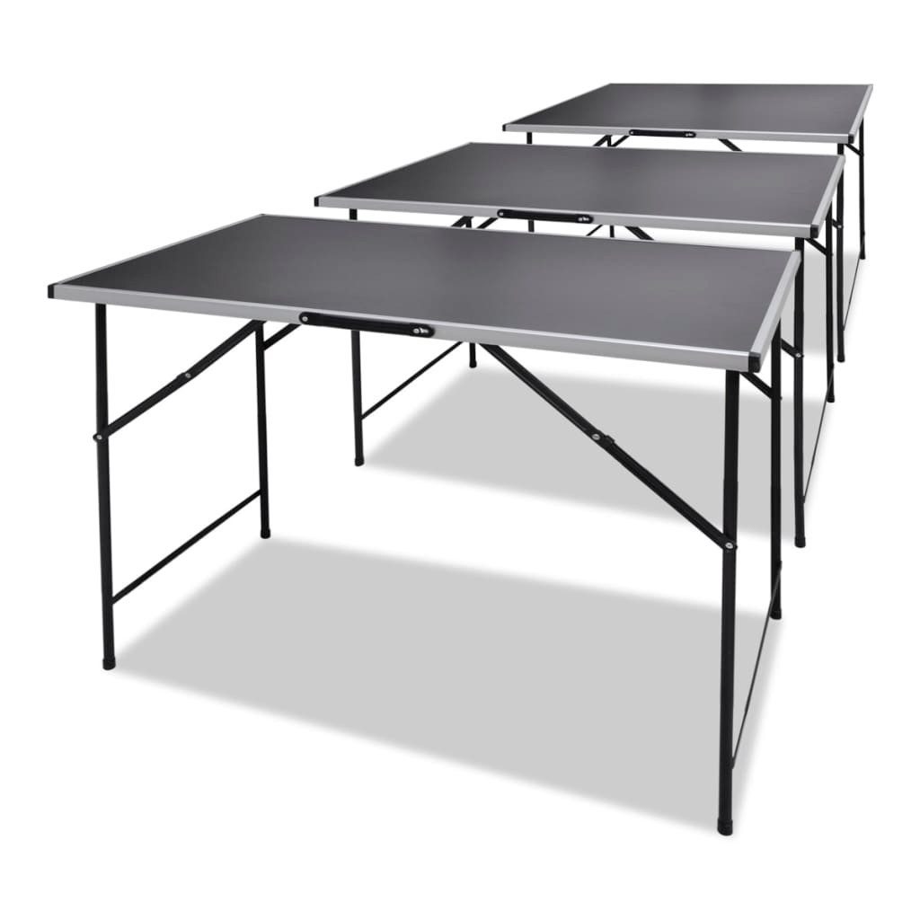 vidaXL Klapptisch Tapeziertische 3 Stk. Klappbar (3-St)