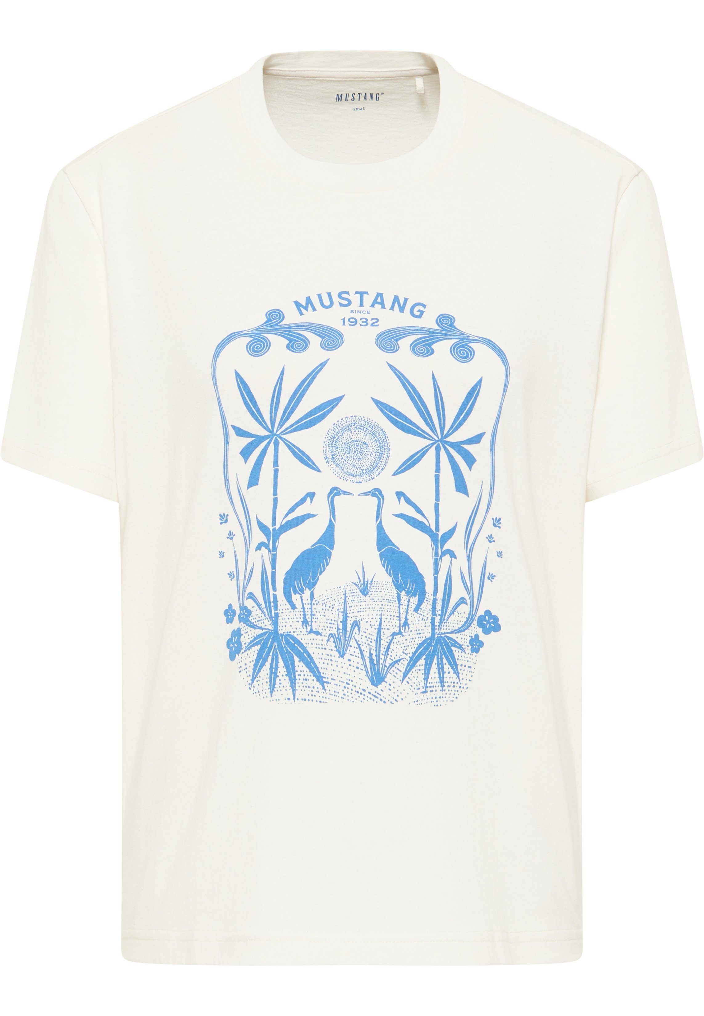 MUSTANG C T-Shirt Alina weiß Print Style