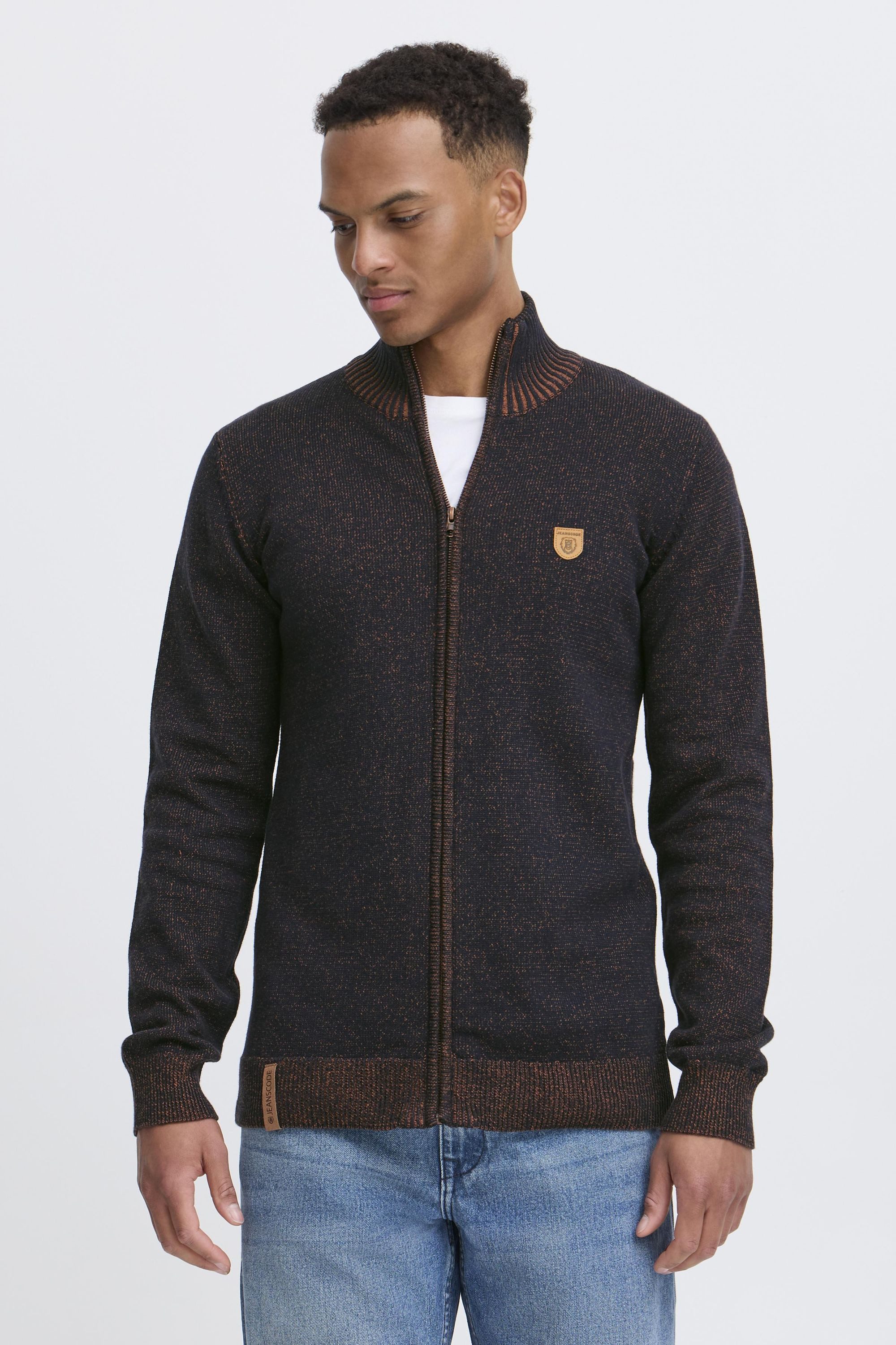 Indicode Strickjacke IDAndy Cardigan mit Stehkragen