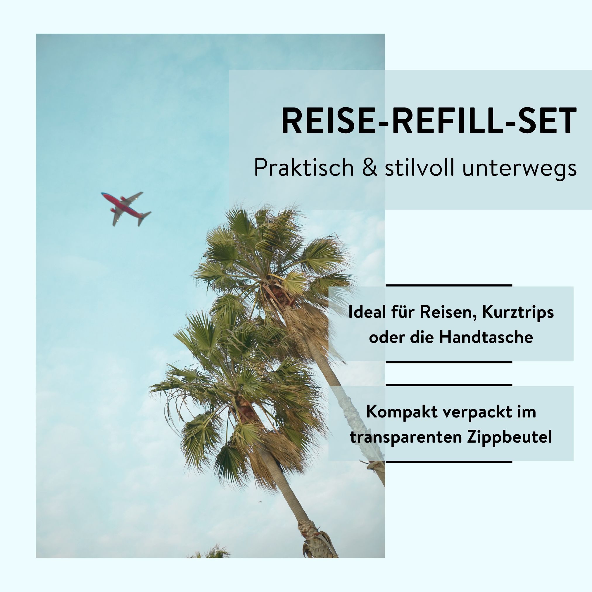 PARSA Beauty Reisebehälter Essential Reise-Refill-Set, 7-teiliger Begleiter f?r entspannte Reisen
