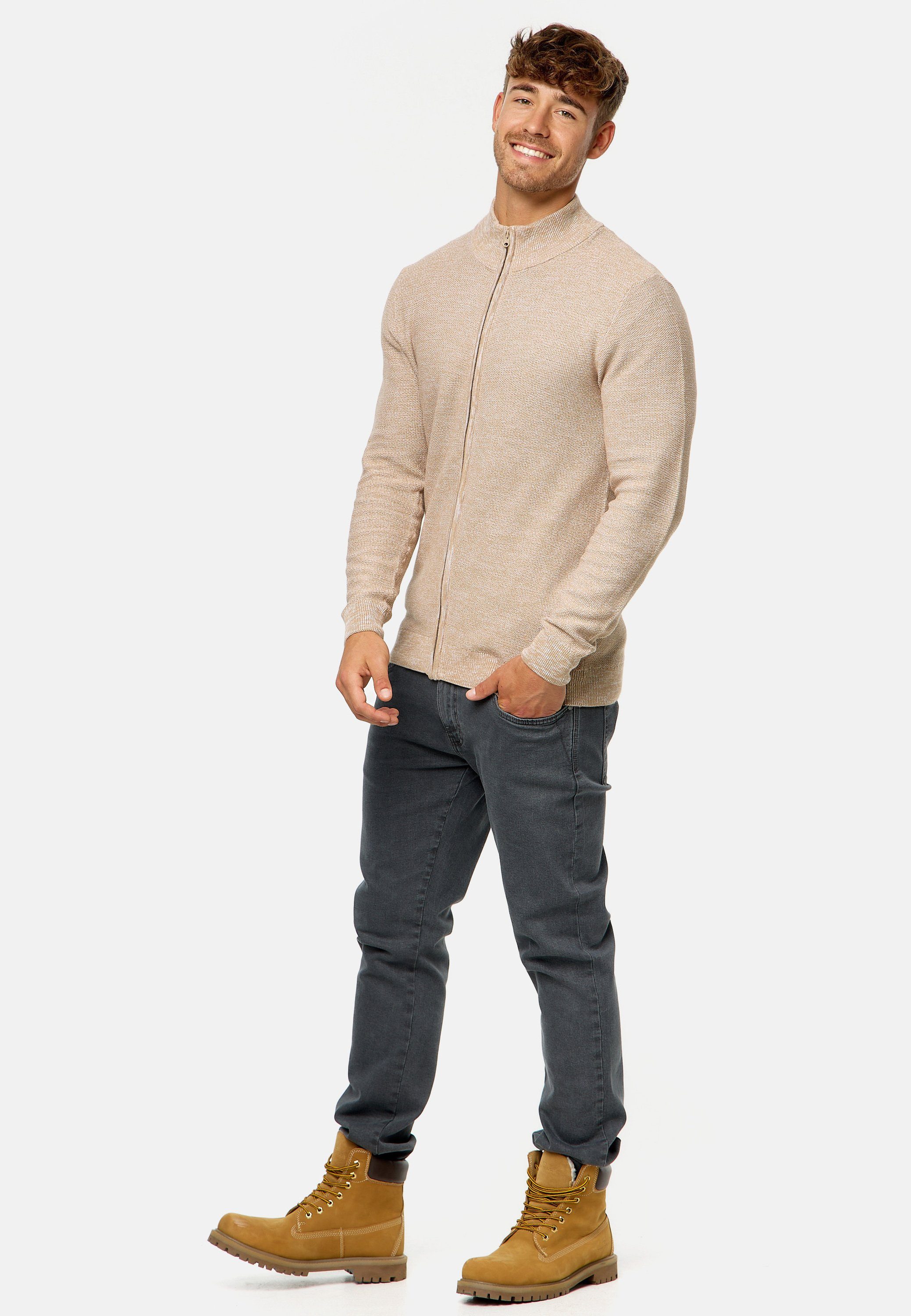 Indicode Strickjacke Herren INWestmoon Herrenstrickjacke