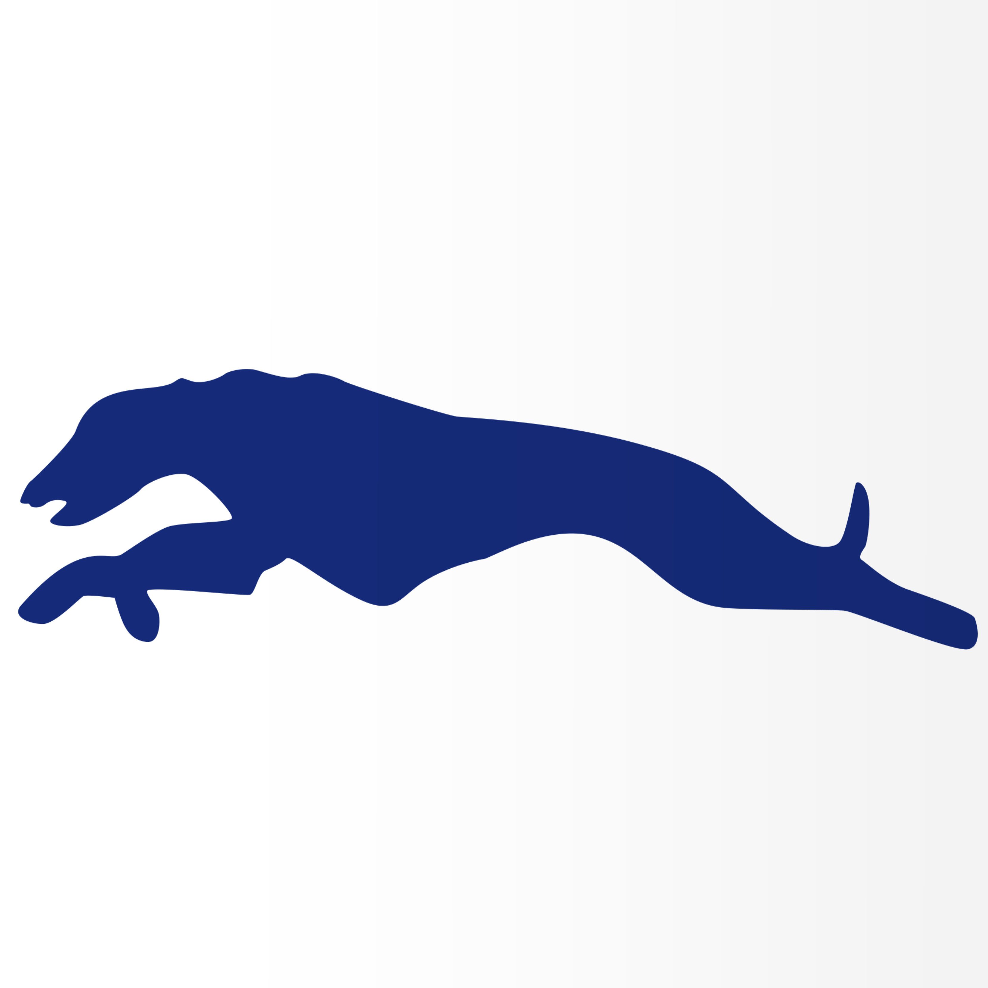 Nomiro Aufkleber Greyhound Run 149 x 40 mm, (1tlg), konturgeschnitten, ohne Hintergrund