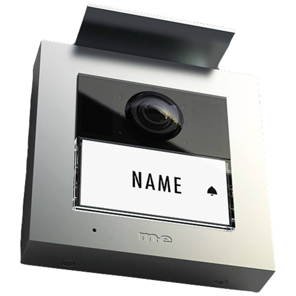 m-e Video-Türsprechanlage Vistasmart VS-21 IP Video-Türsprechstation RFID Aluminium 41362 (Beleuchtetes Namensschild)