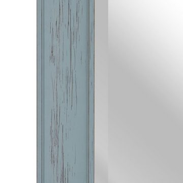 Bigbuy Spiegel Wandspiegel 56 x 2 x 126 cm Blau Holz