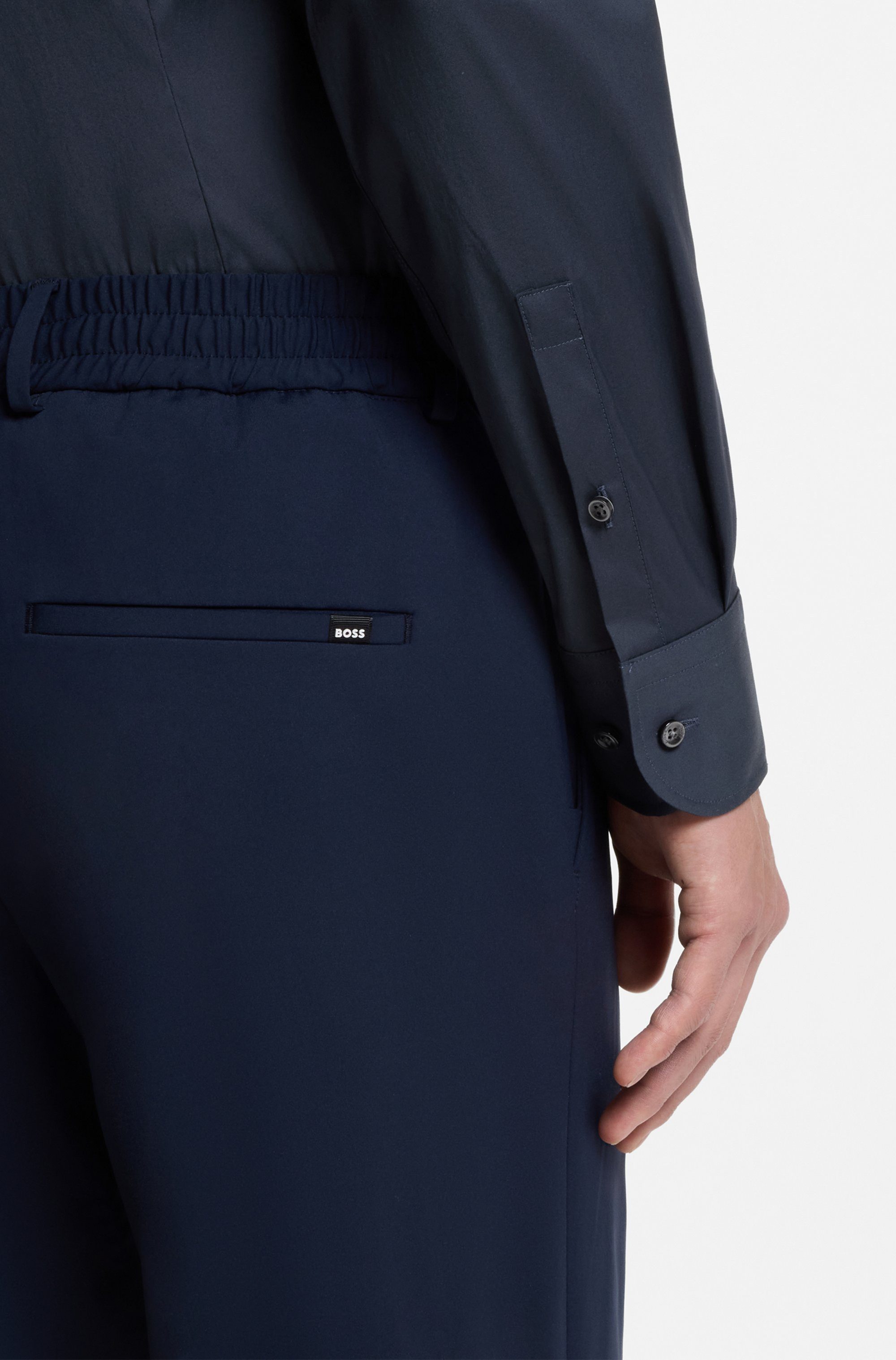 BOSS Businesshemd Slim-Fit, Stretch-Baumwollmix, bügelleicht