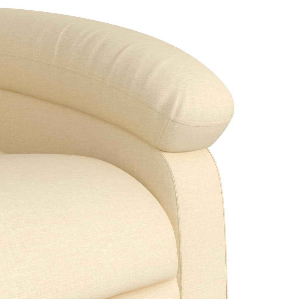 Sessel Stoff Massagesessel vidaXL Creme (1-St)