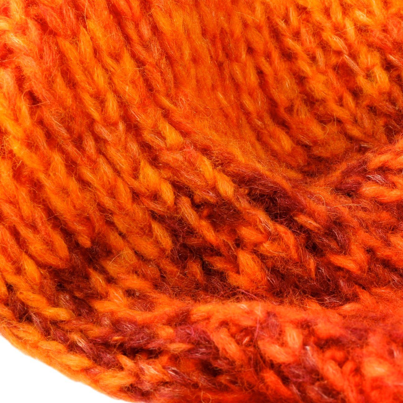 Strickschal, (1-St), orange Strickschal, in McBurn Made Italy
