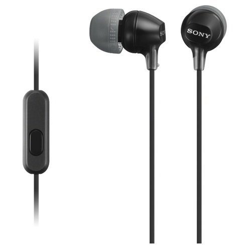 In-Ear-Kopfhörer (Rauschunterdrückung, Fernbedienung) mit MDR-EX15AP Sony Schwarz