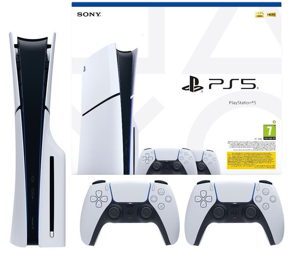 Playstation PlayStation 5 Slim Disk Edition + 2x DualSense Controller 1TB