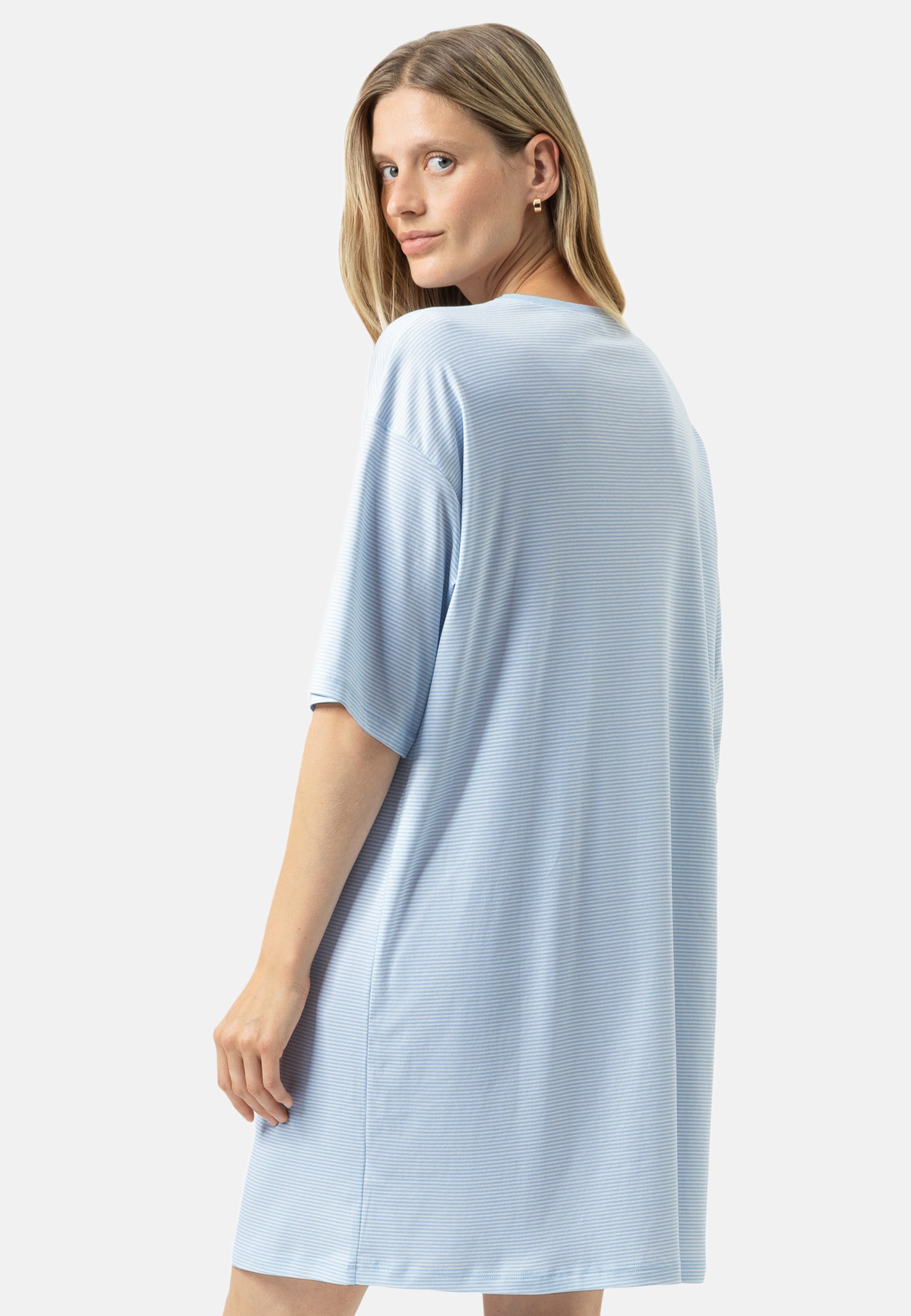 Mey Nachthemd Simple Stripes (1-tlg) Nachthemd - Baumwolle - Atmungsaktiv - 100 % weiche Baumwolle