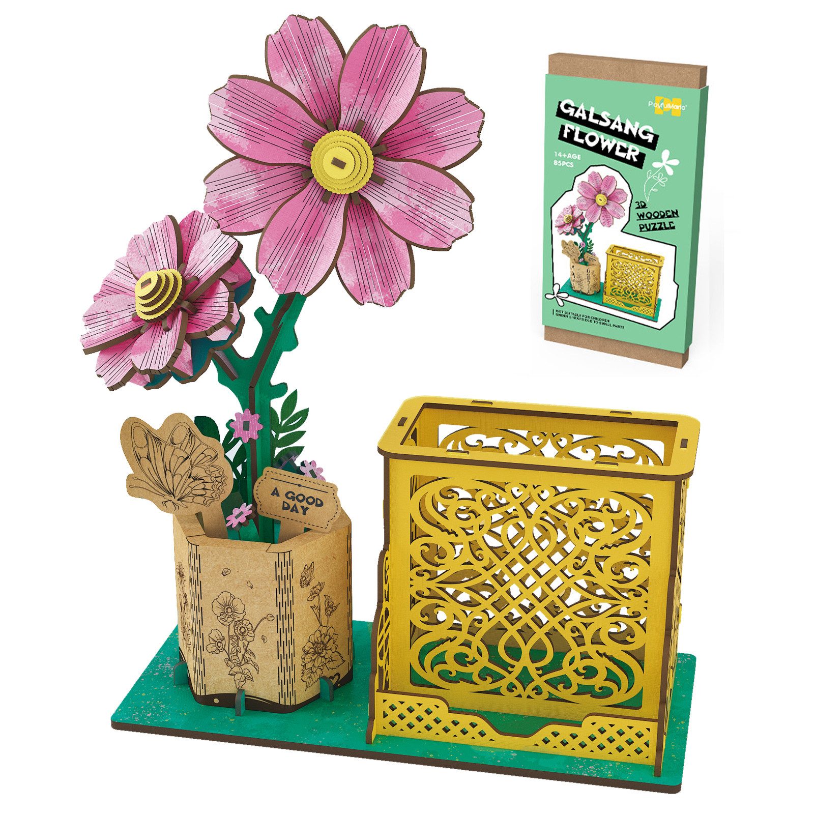 Esun 3D-Puzzle 3D Puzzle Holz, DIY-Blume Aus Holz, Modellbausätze Für Blume günstig online kaufen