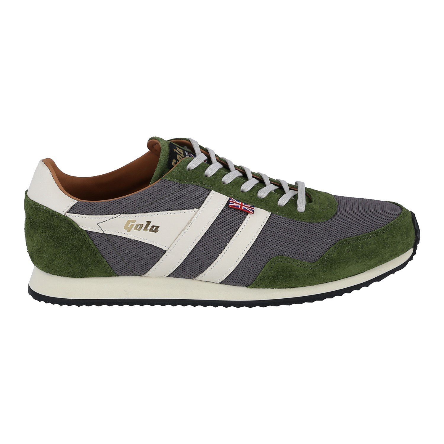 Gola Track Mesh 2 317 - Made in England - dunkelgrau/grün/offwhite Herren Sneaker