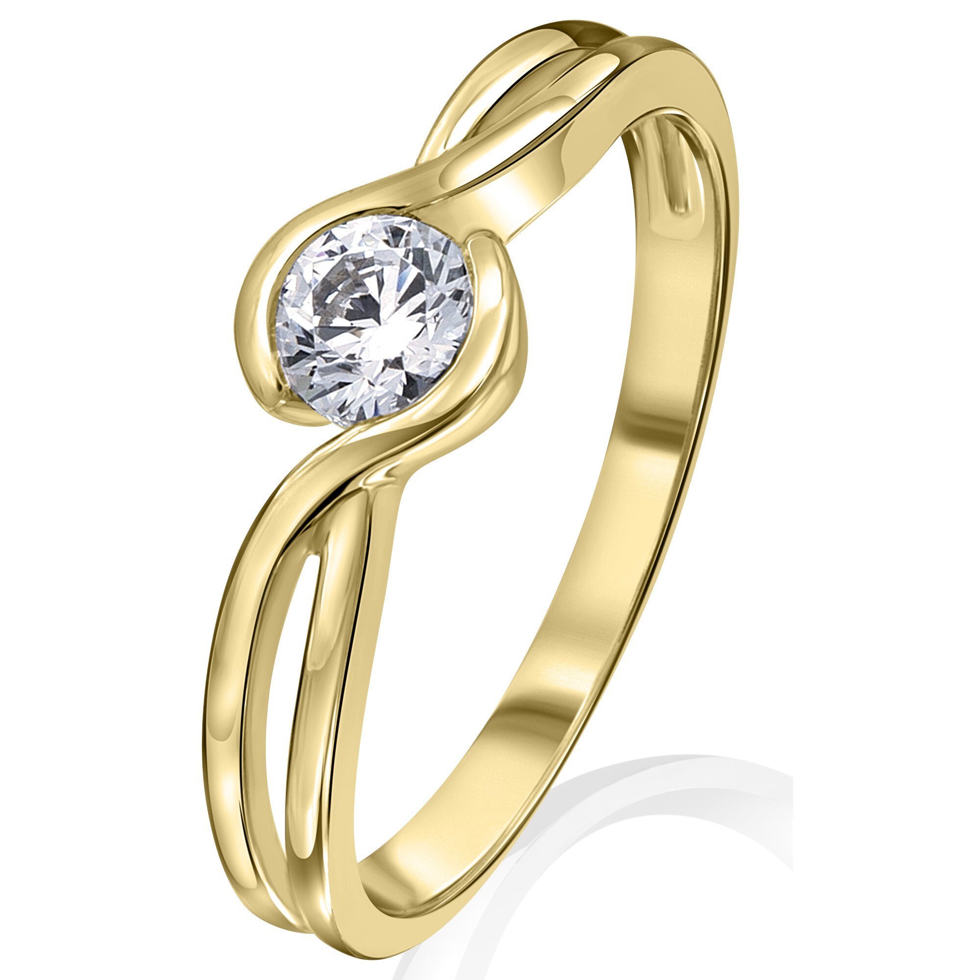 ONE ELEMENT Goldring Zirkonia Ring aus günstig online kaufen