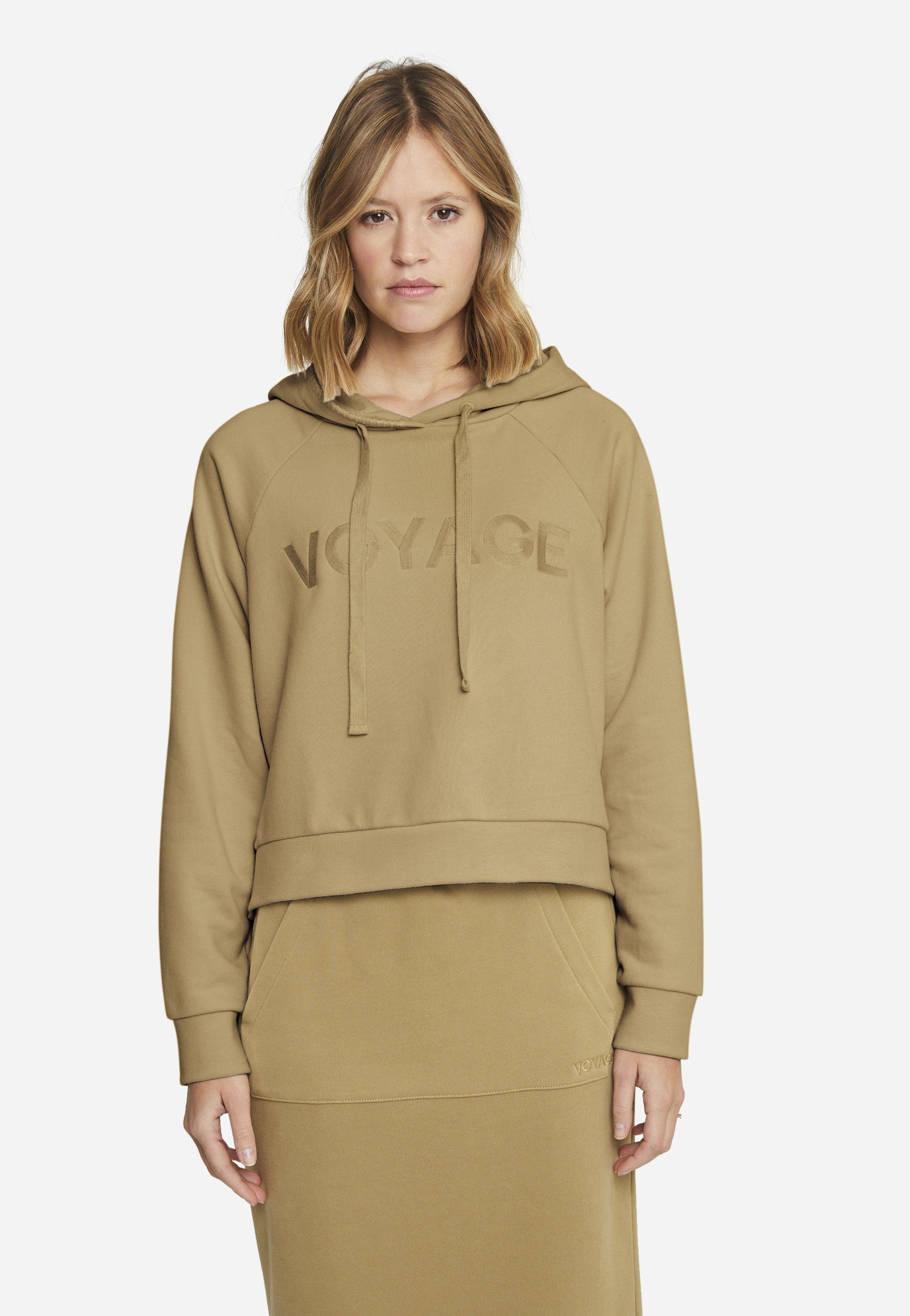 Smith & Soul Hoodie Cropped hoodie w embroidery
