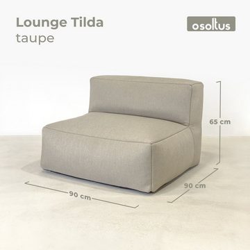 osoltus Gartenlounge-Set osoltus Tilda Premium Modular Sitzelement Axroma Olefin taupe beige