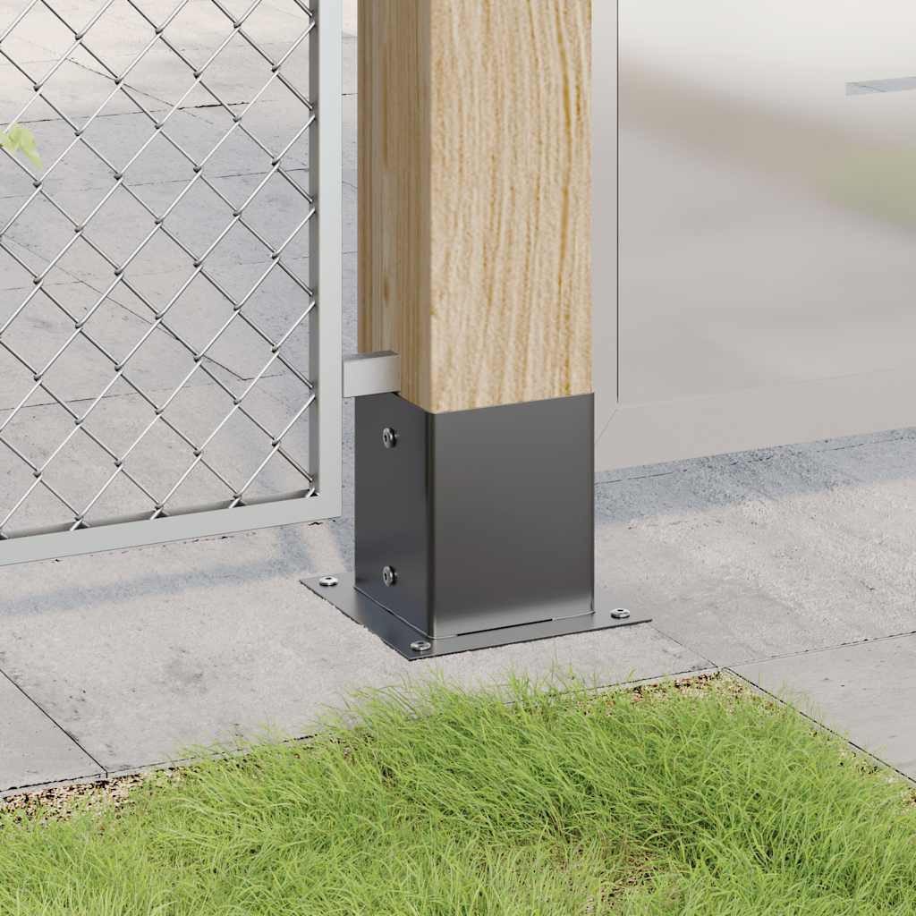 vidaXL Zaunpfosten Pfostenträger Quadrat 4 Stk. günstig online kaufen