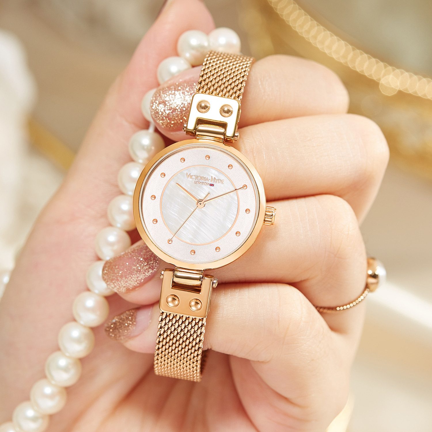 Victoria Hyde Quarzuhr Quarzuhr Princess Charlotte Damen-Uhren Analog Quarz, Armbanduhr Lederarmband, (1-tlg., Kein Set)